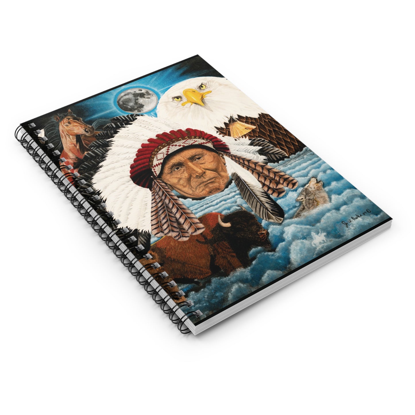 "Dream of Chief Joseph"  Espiral Notebook - Capturing the Spirit of the West, Journal for Equestrian Lovers, Western Art Gift, Cowpoke Writing Pad, [...]