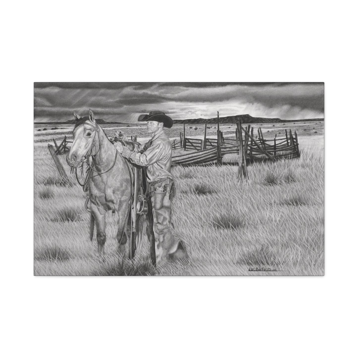 Canvas Art - Western Artwork, farmhouse