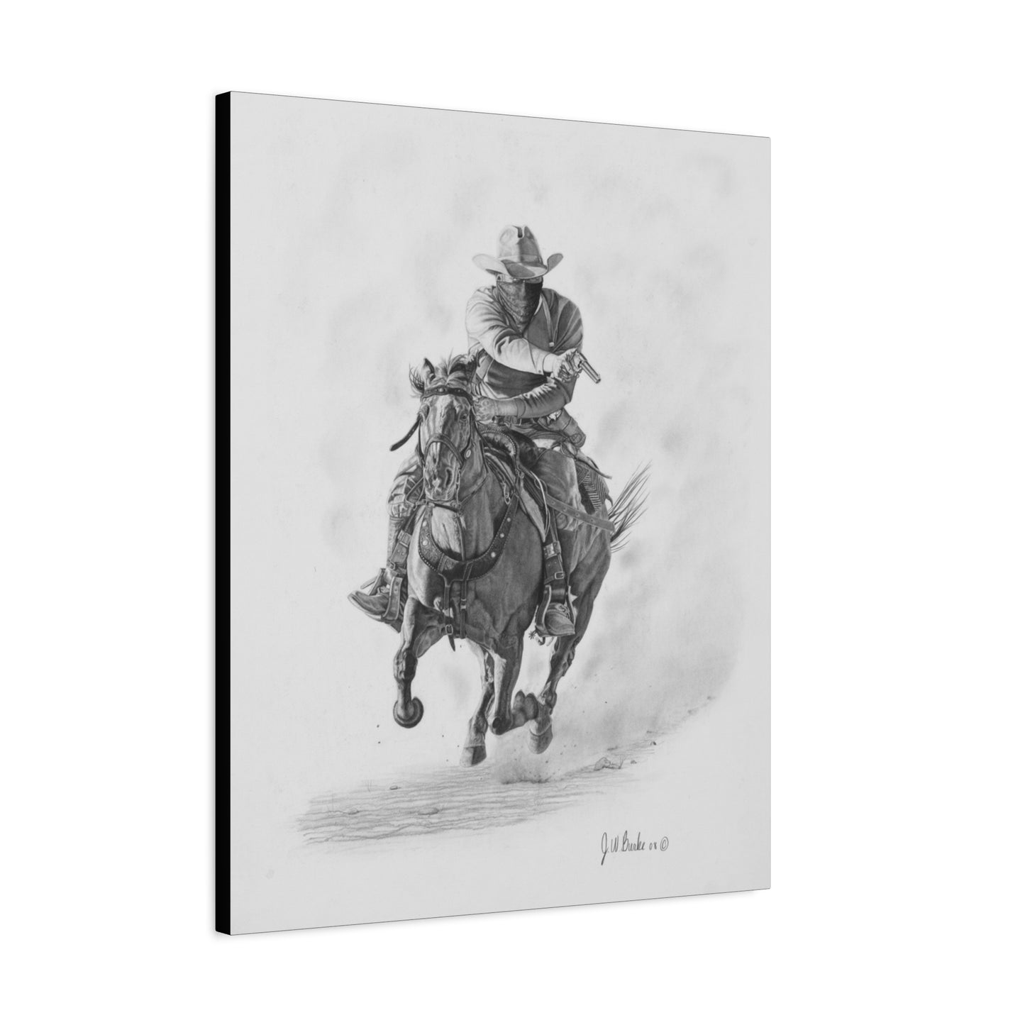 "Bandit " Western art on canvas