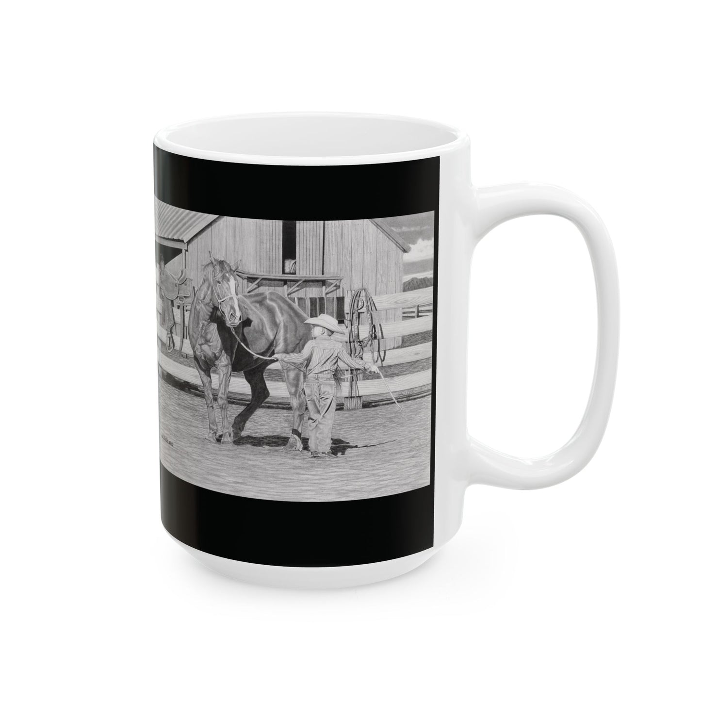 "Tall Task fot a Little Cowboy" Coffe Mug