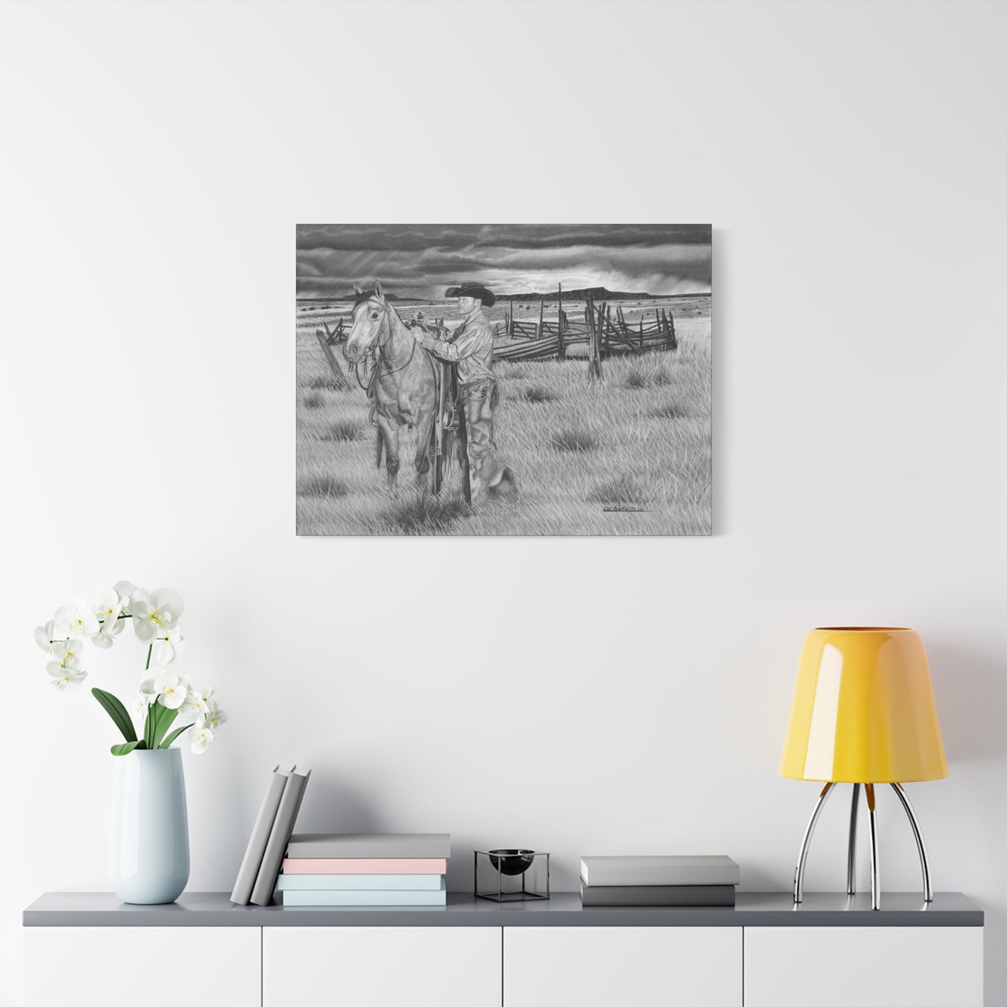 Canvas Art - Western Artwork, farmhouse