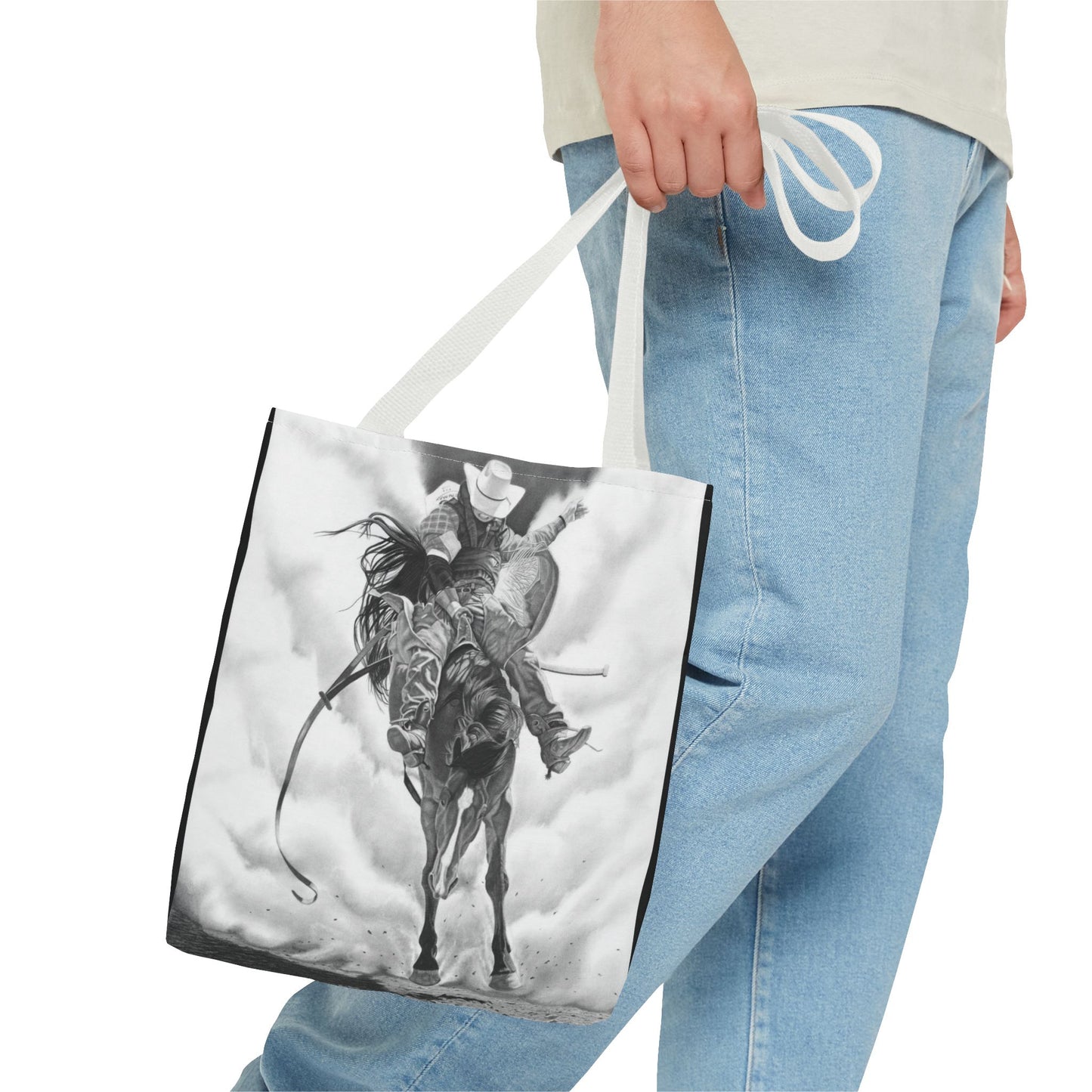 "Storm a Brewing"  Tote Bag, Western Style Shopping Tote, Equestrian Gift, Farmhouse Decor, Horse Lover Accessory