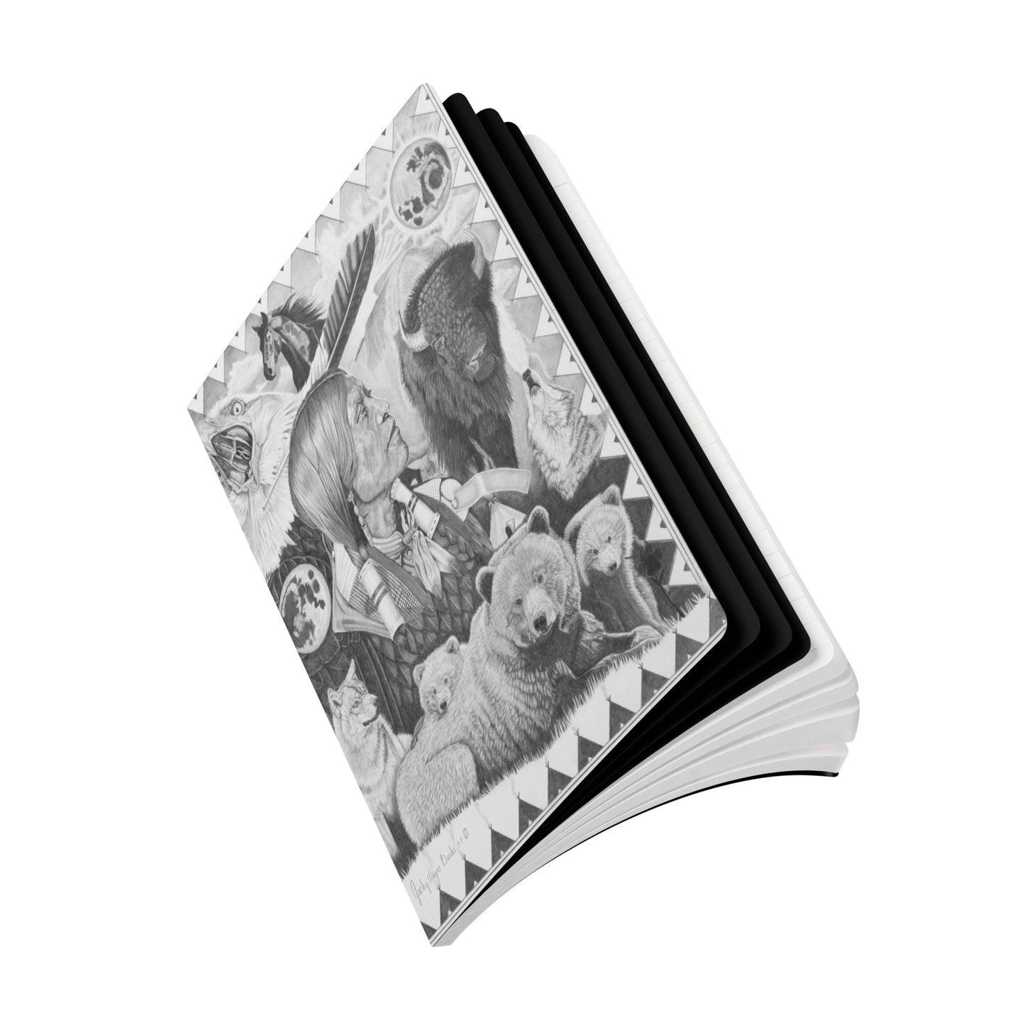 Softcover Journal, Notebook for Writing, Artistic Gift, Travel Journal, Eco-Friendly Stationery, Unique Artwork