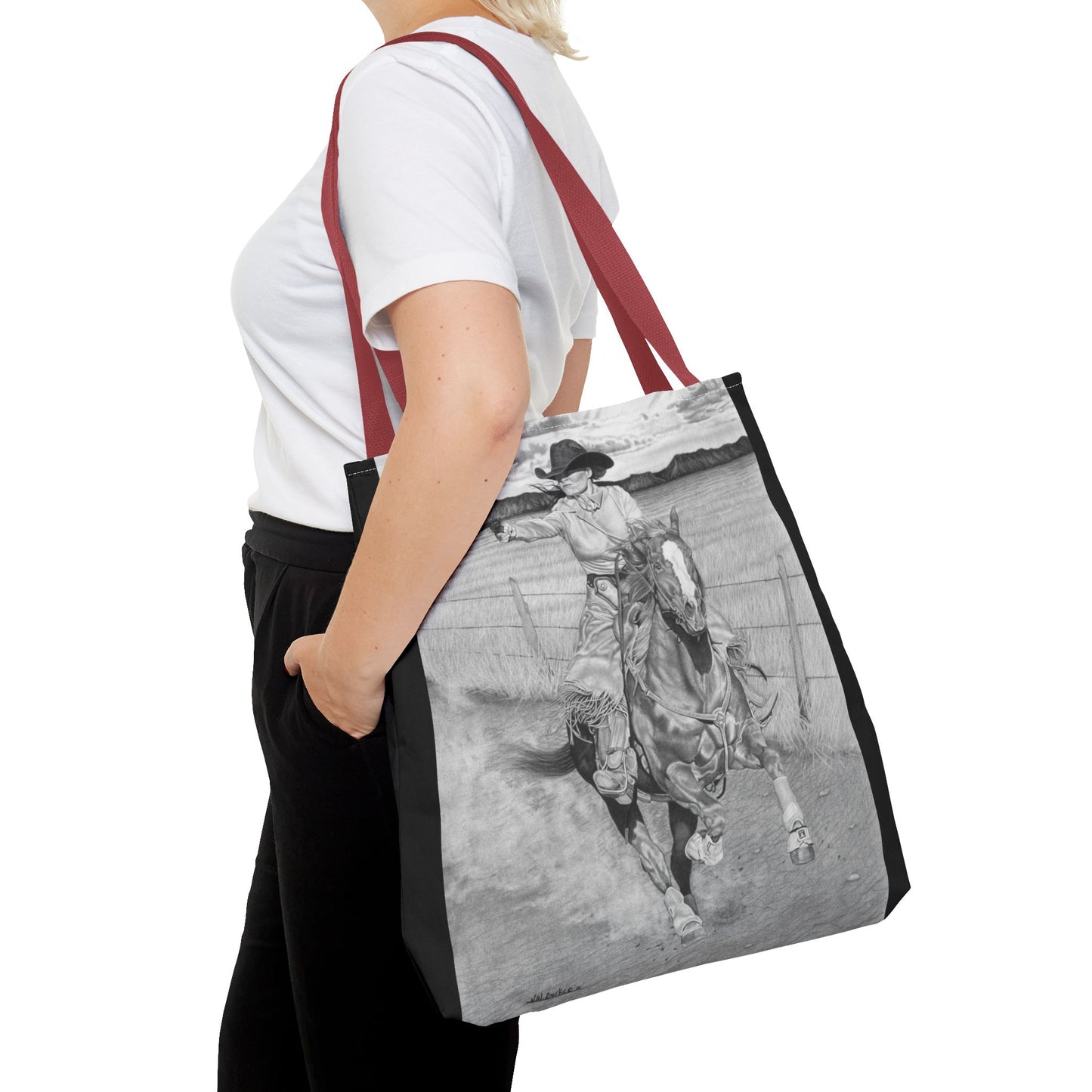 "Dangerous and Beutiful " Western Style Shopping Tote, Equestrian Gift, Farmhouse Decor, Horse Lover Accessory
