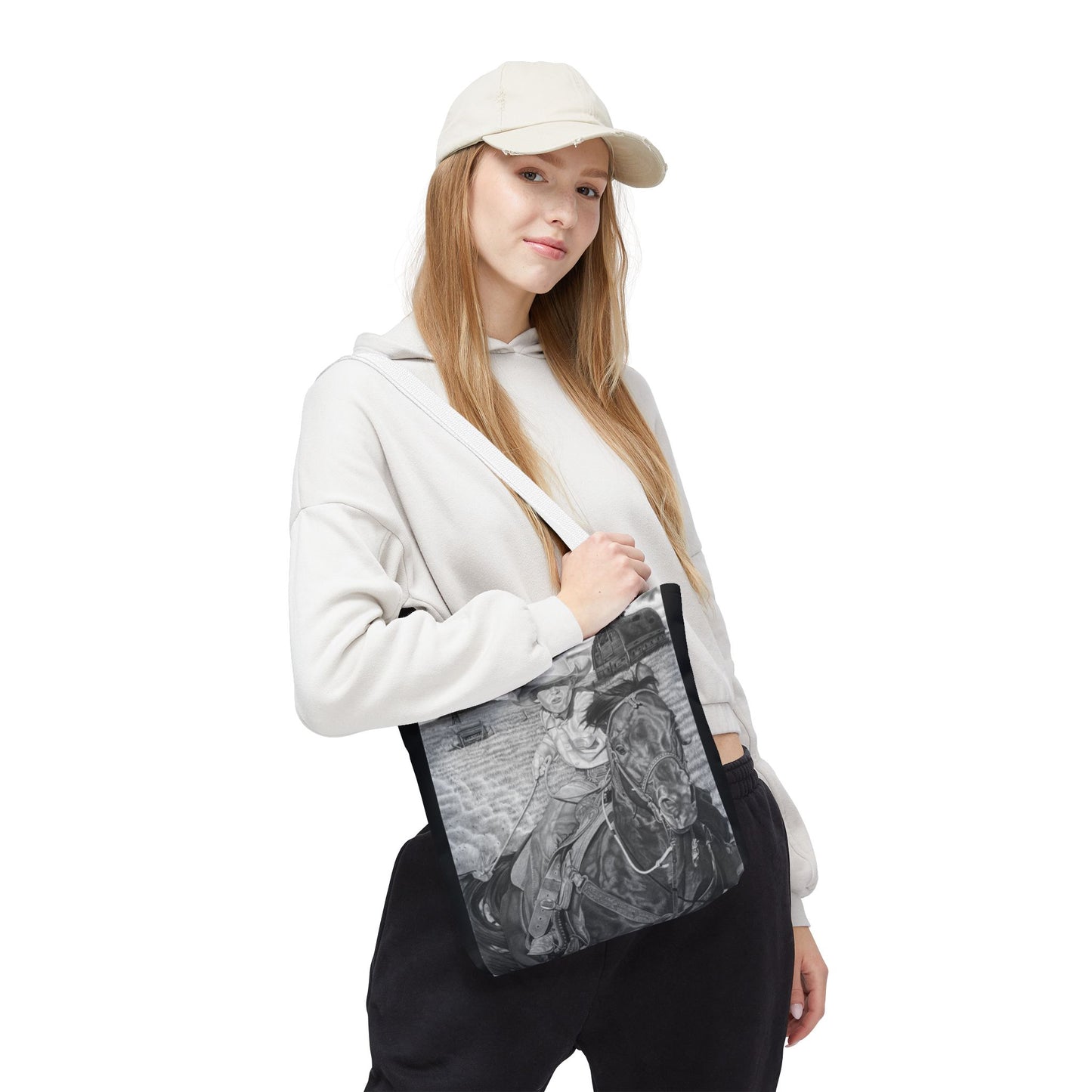 Tote Bag, Western Style Shopping Tote, Equestrian Gift, Farmhouse Decor, Horse Lover Accessory