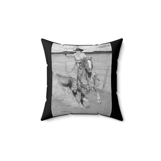 Decor Pillow, Western Home Accent, Farmhouse Throw Pillow, Gift for Horse Lovers, Country Style Cushion