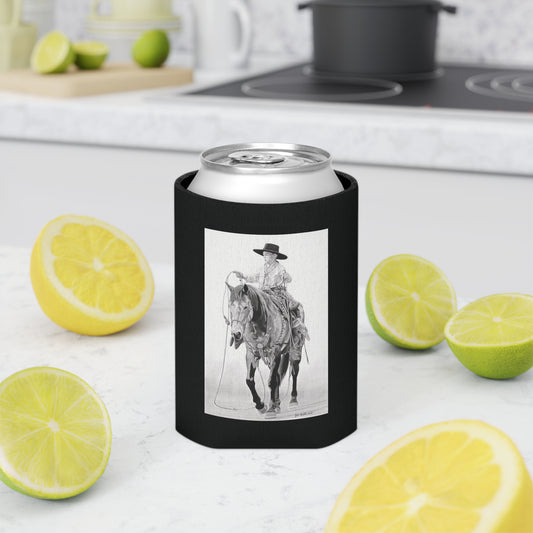 Can Cooler, Western Beverage Sleeve, Outdoor Party Gear, Country-Themed Drink Holder, Ideal for BBQs & Tailgates