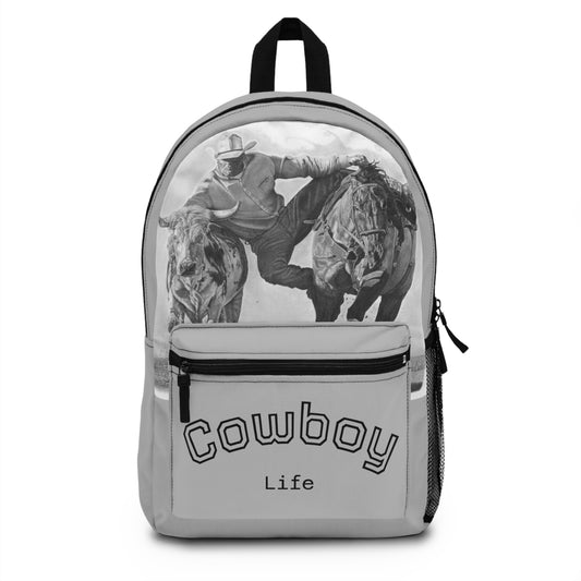 "Cowboy Life " Backpack, Western Style Bag, Rodeo Gear, Equestrian Pack, Gift for Cowgirls and Cowboys, Outdoor Adventure