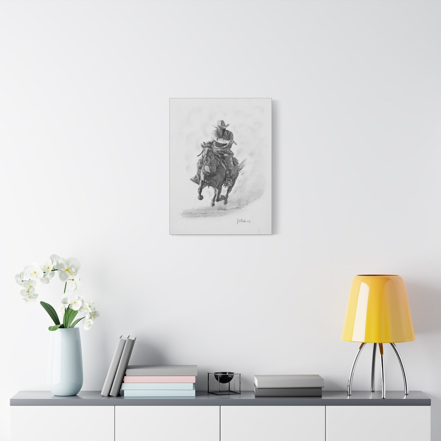 "Bandit " Western art on canvas