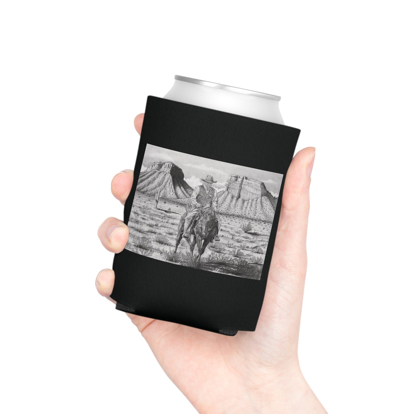 Can Cooler, Western Beverage Sleeve, Outdoor Party Gear, Country-Themed Drink Holder, Ideal for BBQs & Tailgates