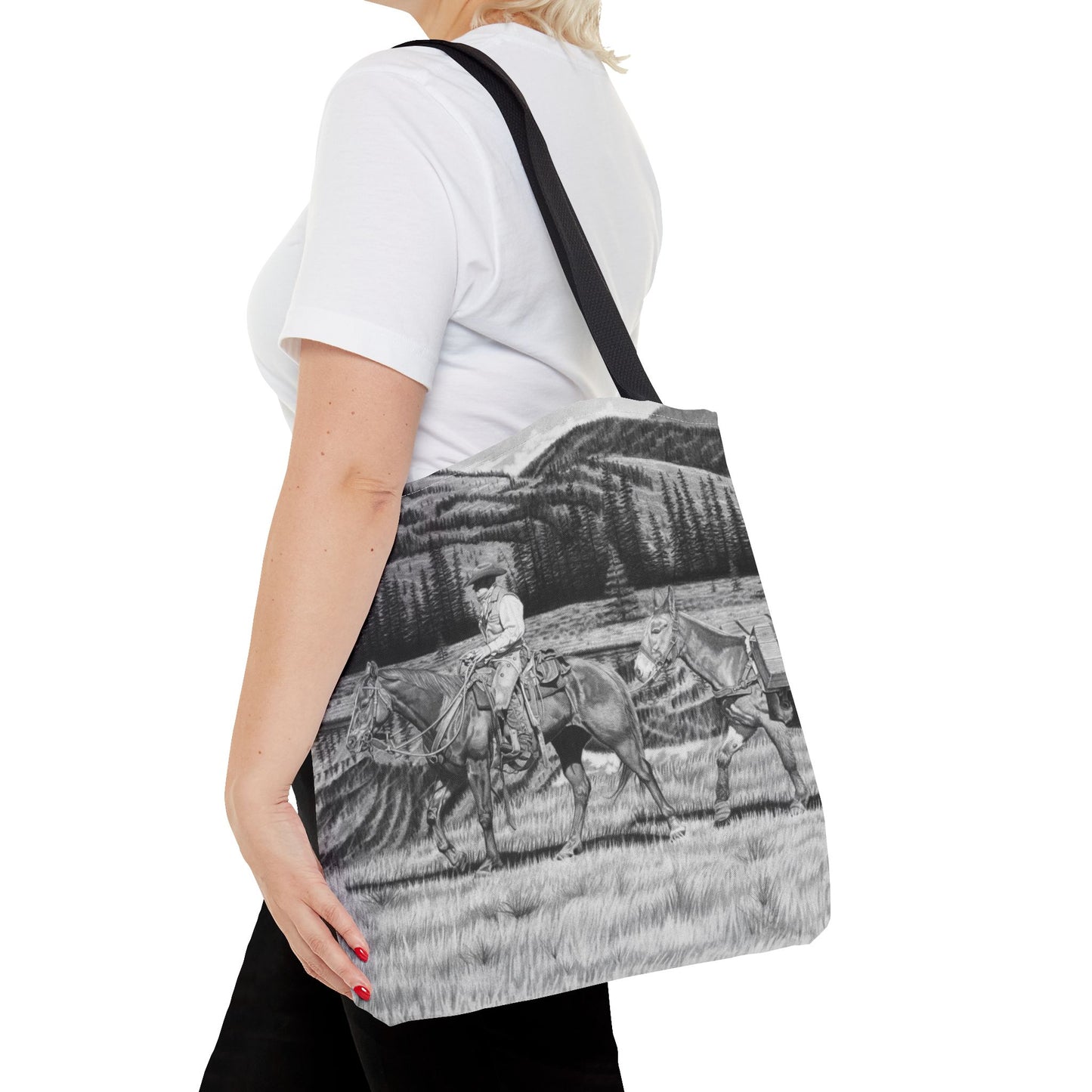 "Still Day on the Trail"  Western Art Tote Bag