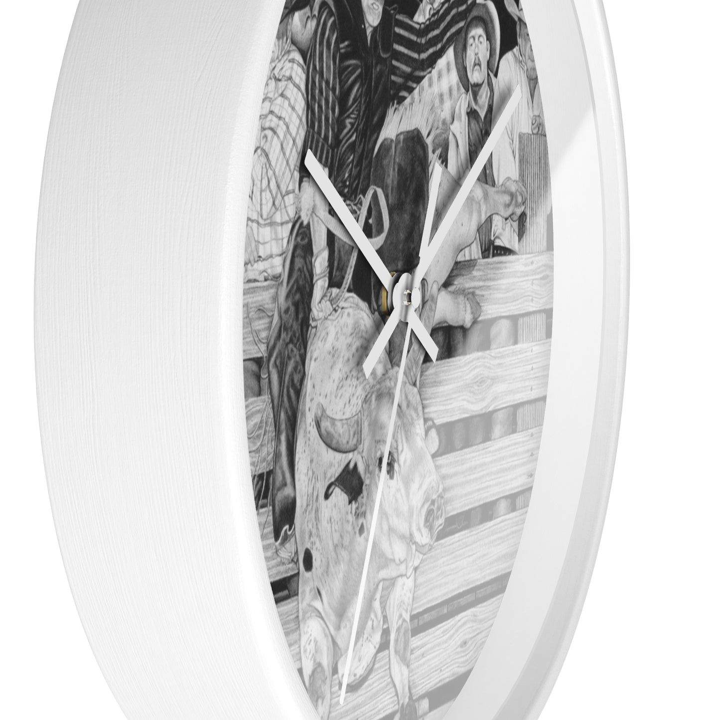 Wall Clock, Vintage Farmhouse Decor, Western Theme Timepiece, Country Home Accent, Horse Lover Gift, Unique Wall Art