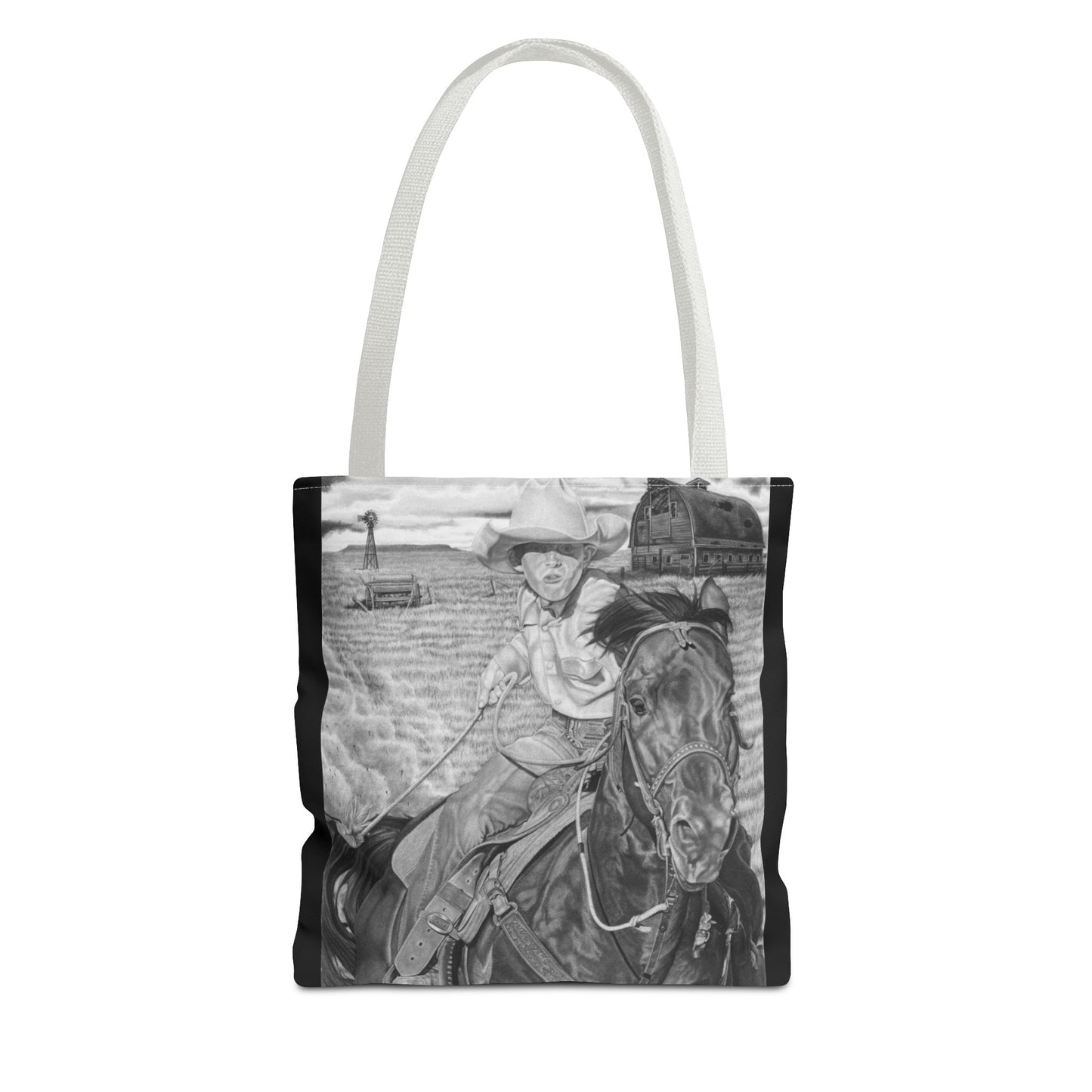 Tote Bag, Western Style Shopping Tote, Equestrian Gift, Farmhouse Decor, Horse Lover Accessory