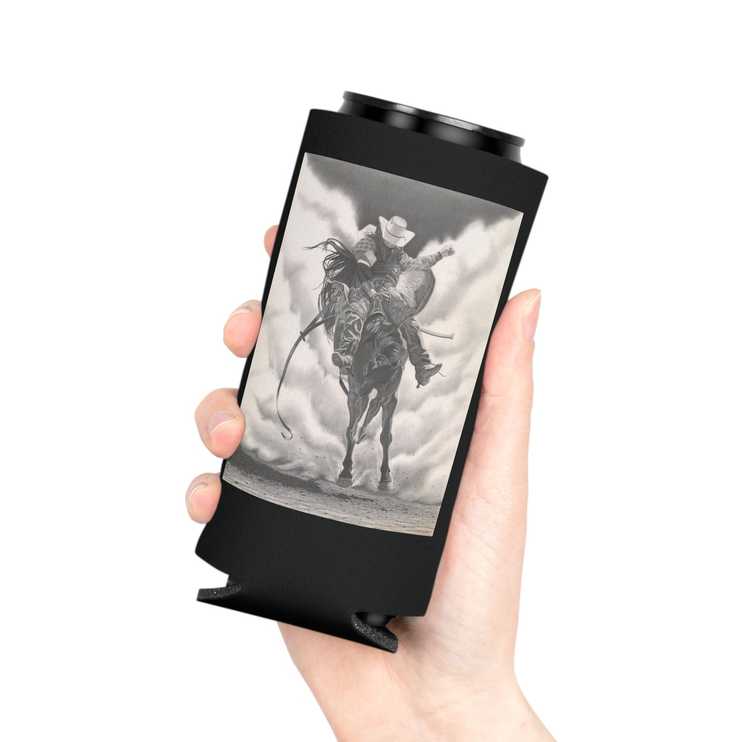 Can Cooler, Western Beverage Sleeve, Outdoor Party Gear, Country-Themed Drink Holder, Ideal for BBQs & Tailgates