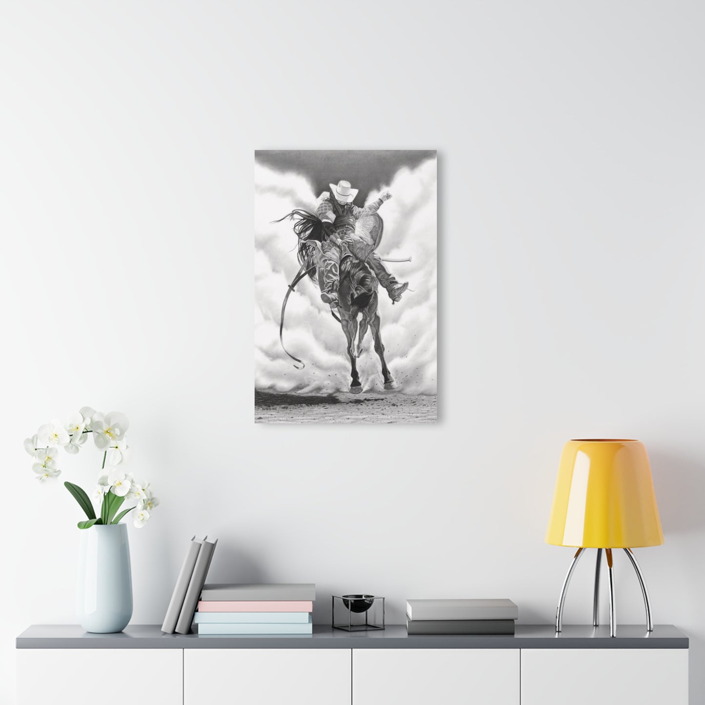 Acrylic Wall Art Prints - Western Cowboy Design, Home Decor, Gifts for Horse Lovers, Rustic Wall Art, Equine Decor