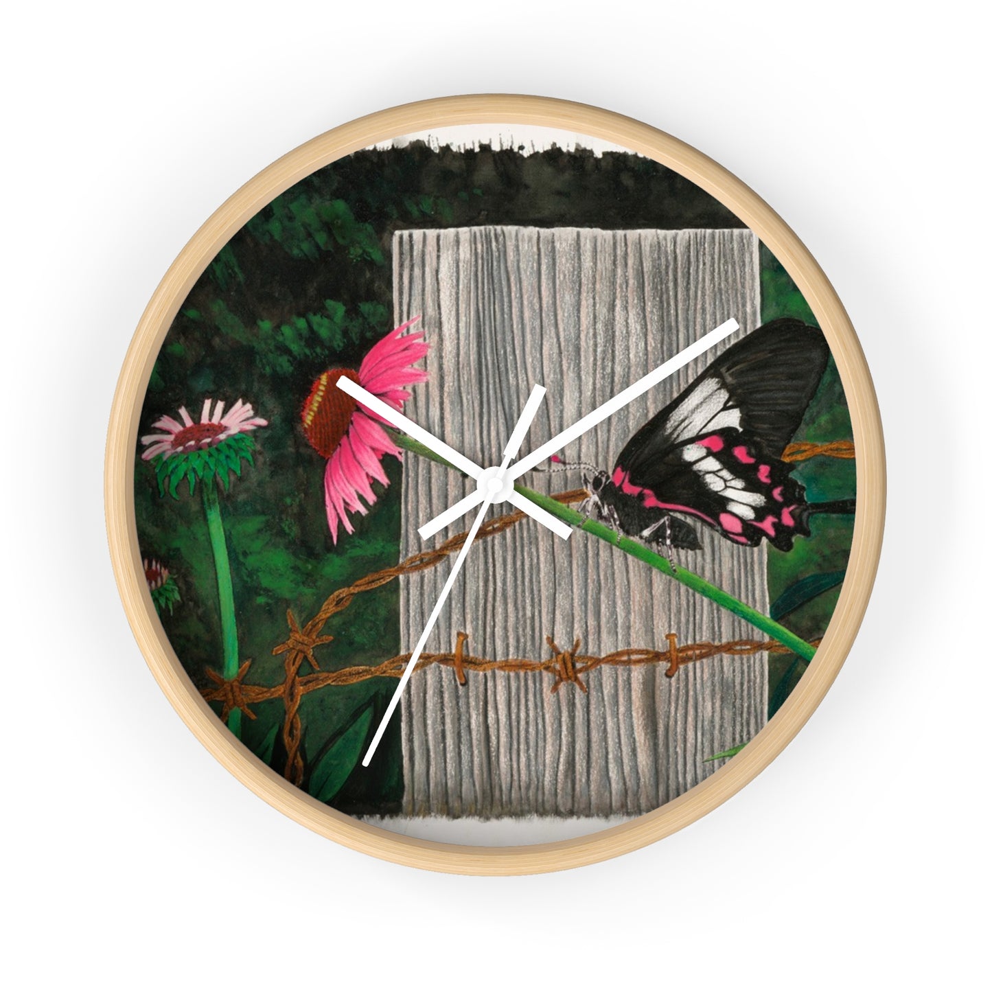 Wall Clock - Vintage Farmhouse Decor, Western Theme Timepiece, Country Home Accent, Horse Lover Gift, Unique Wall Art