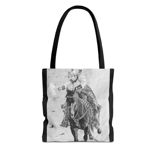"Wild Bill Rides Again " Tote Bag, Western Style Shopping Tote, Equestrian Gift, Farmhouse Decor, Horse Lover Accessory