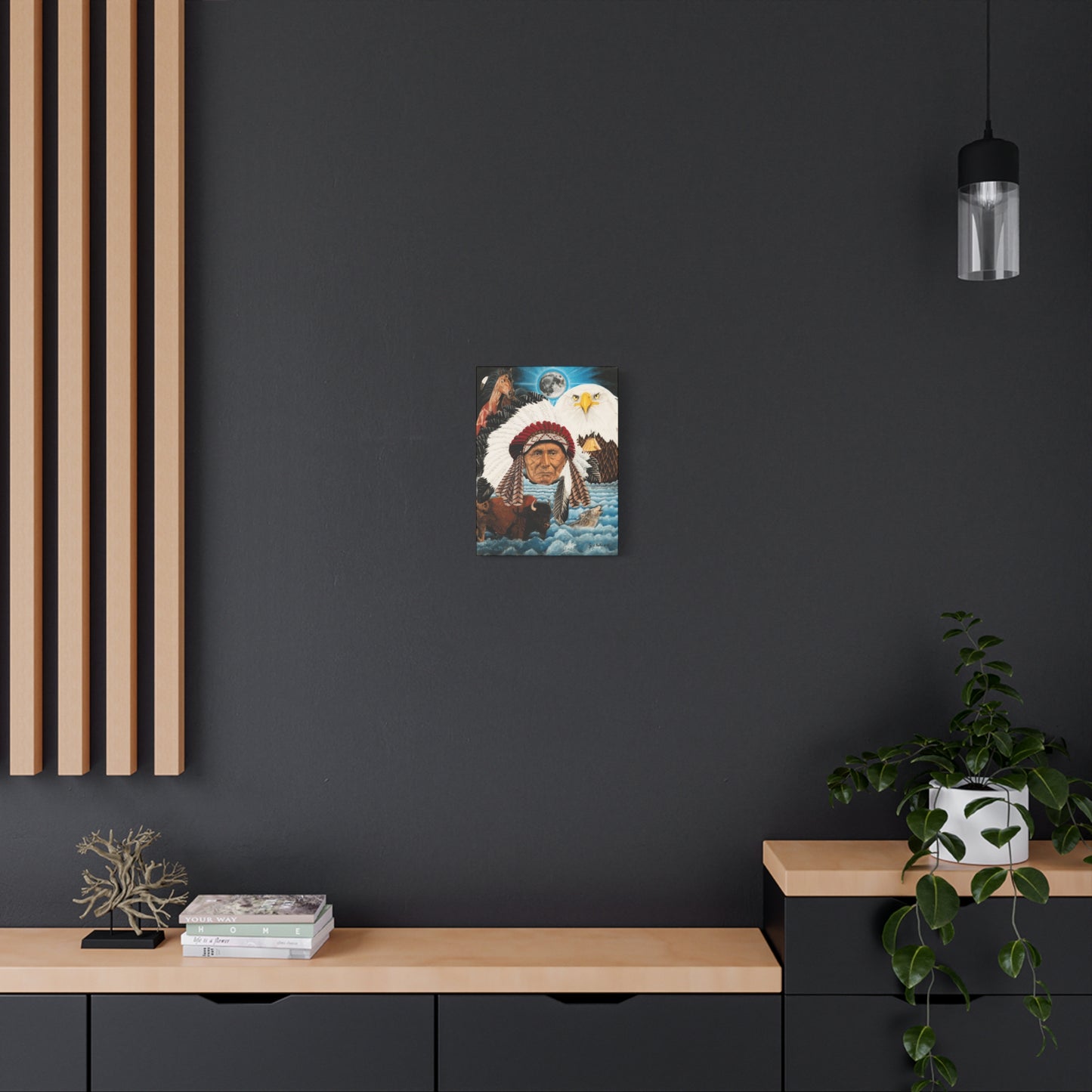 "Dream of Chief Joseph" western art on canvas