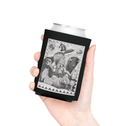 Can Cooler, Western Beverage Sleeve, Outdoor Party Gear, Country-Themed Drink Holder, Ideal for BBQs & Tailgates