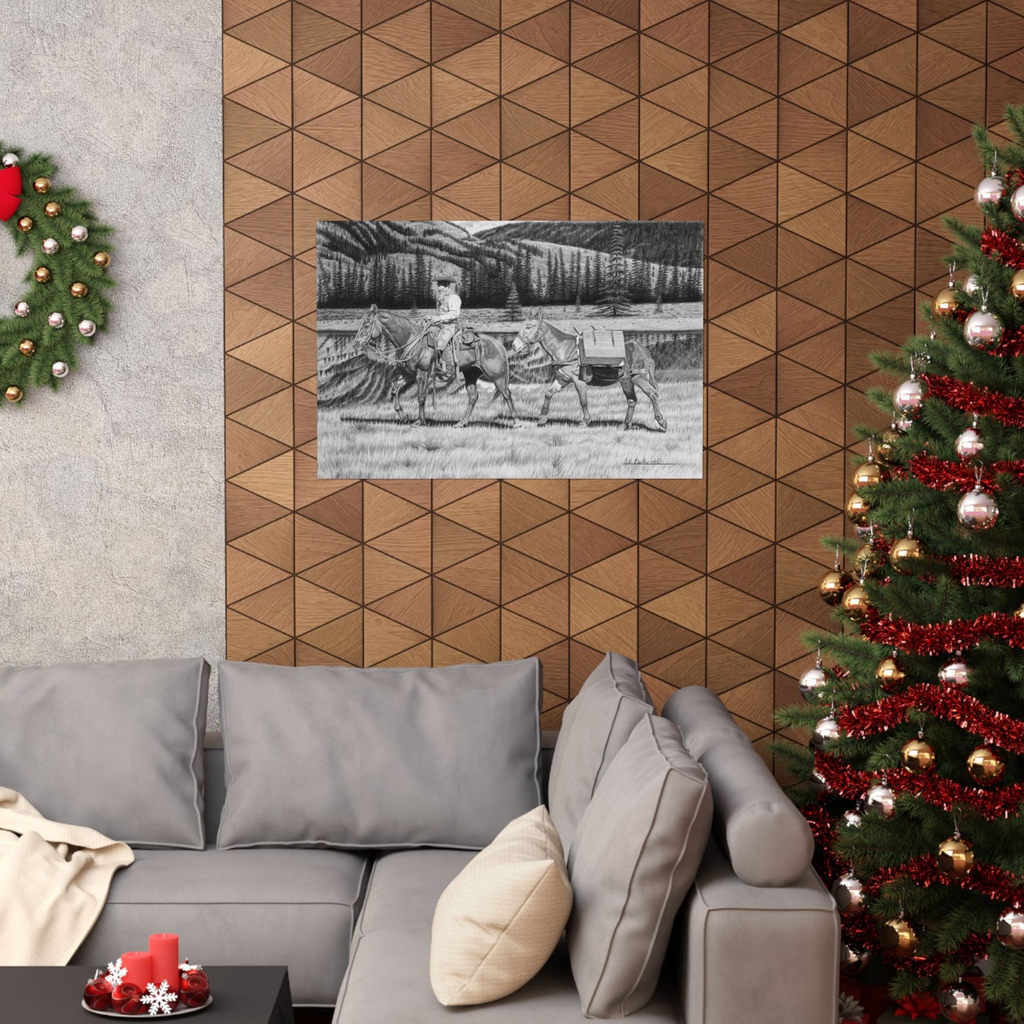 Art Print | Western Decor | Framed Wall Art, Matte Horizontal Posters, Country Home, Gift for Horse Lovers