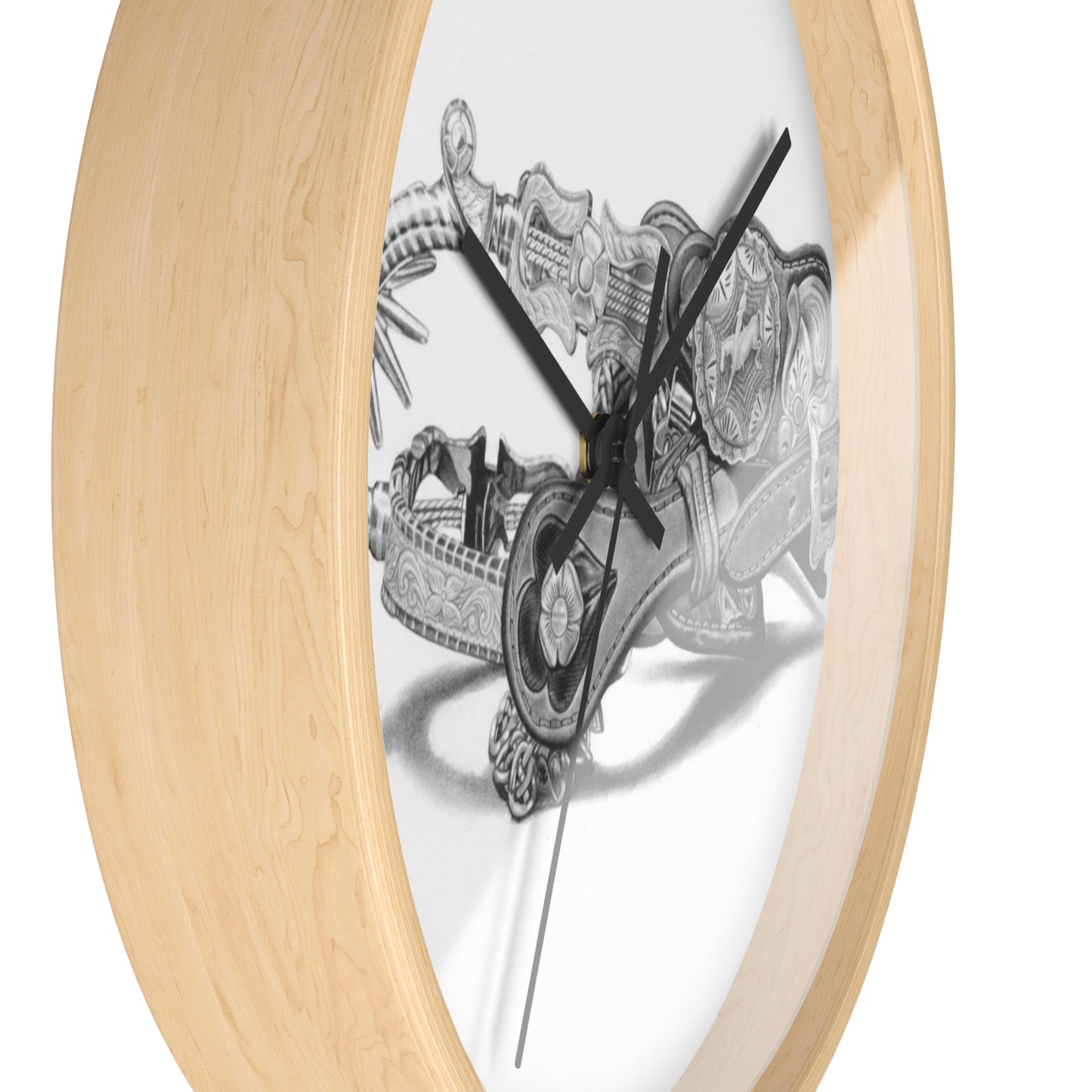 Wall Clock, Vintage Farmhouse Decor, Western Theme Timepiece, Country Home Accent, Horse Lover Gift, Unique Wall Art