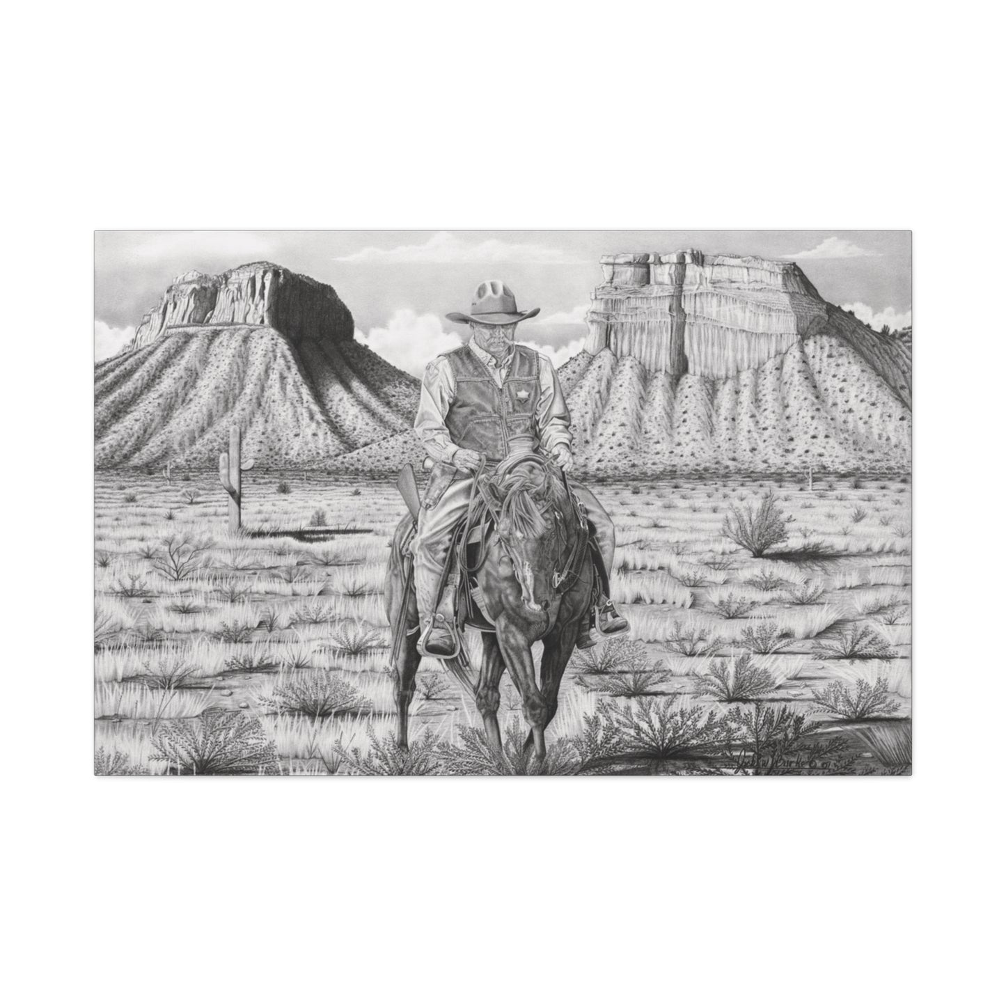 western art on canvas, home decor, farmhouse