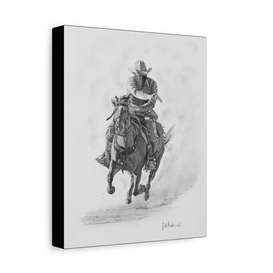 "Bandit " Western art on canvas
