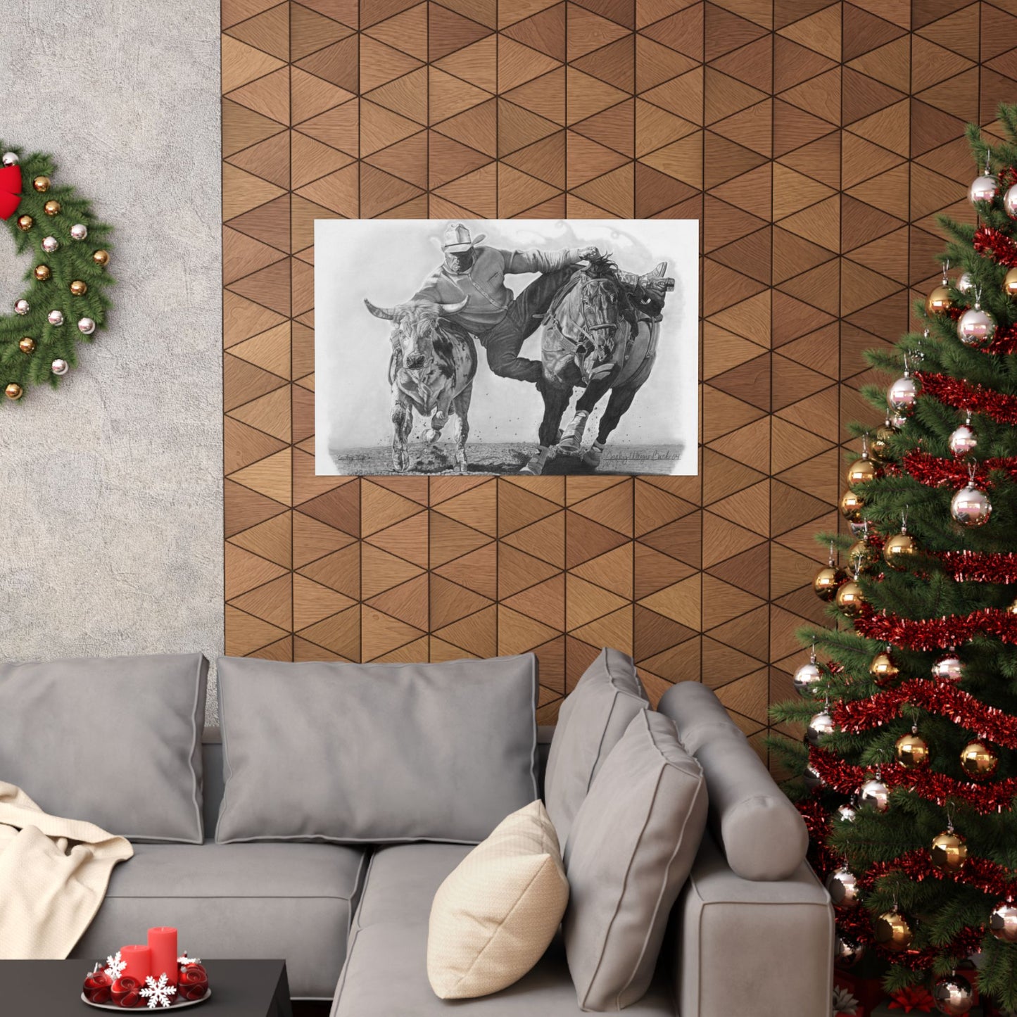Art Print | Western Decor | Framed Wall Art, Matte Horizontal Posters, Country Home, Gift for Horse Lovers