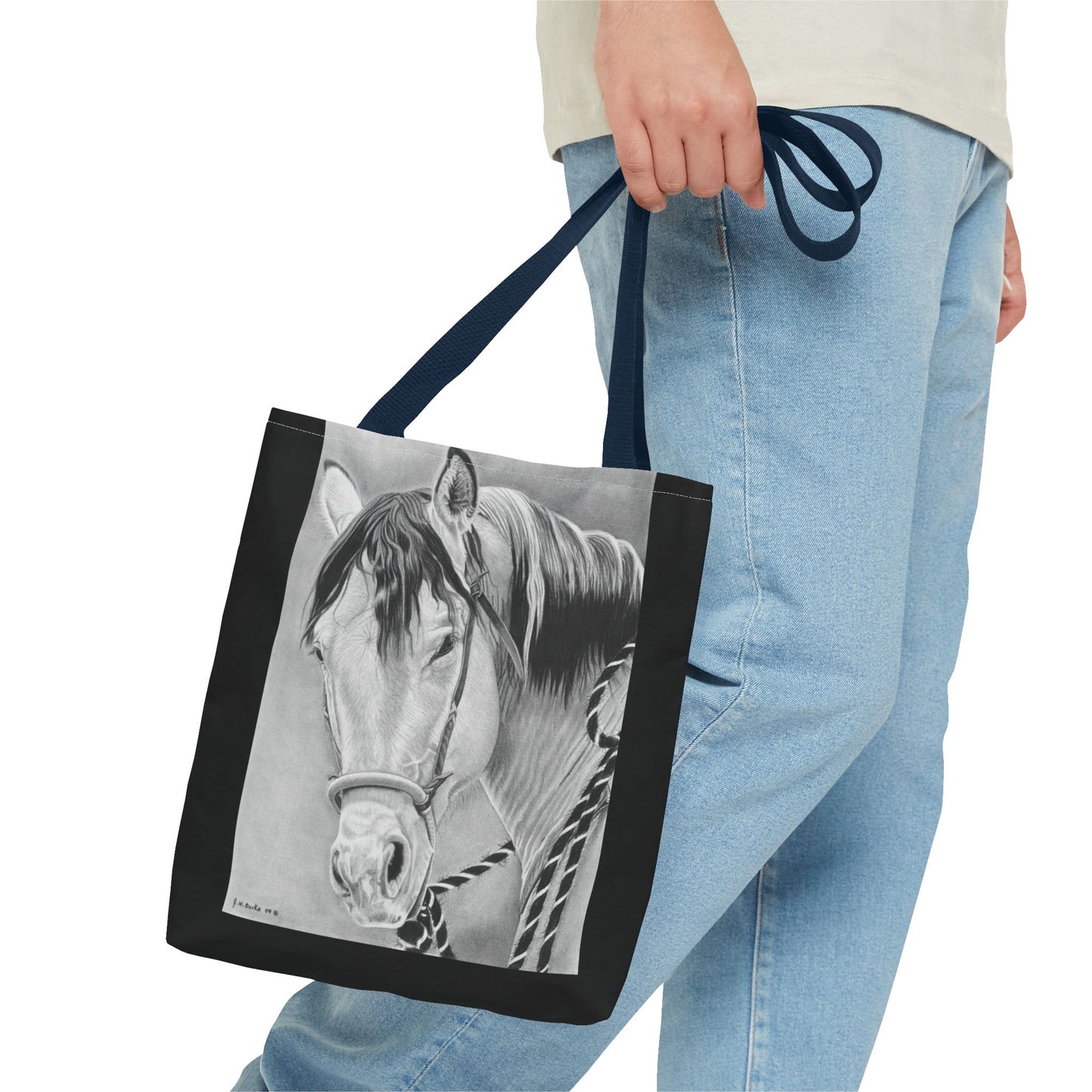 "Watcha lookin At"  Tote Bag, Western Style Shopping Tote, Equestrian Gift, Farmhouse Decor, Horse Lover Accessory