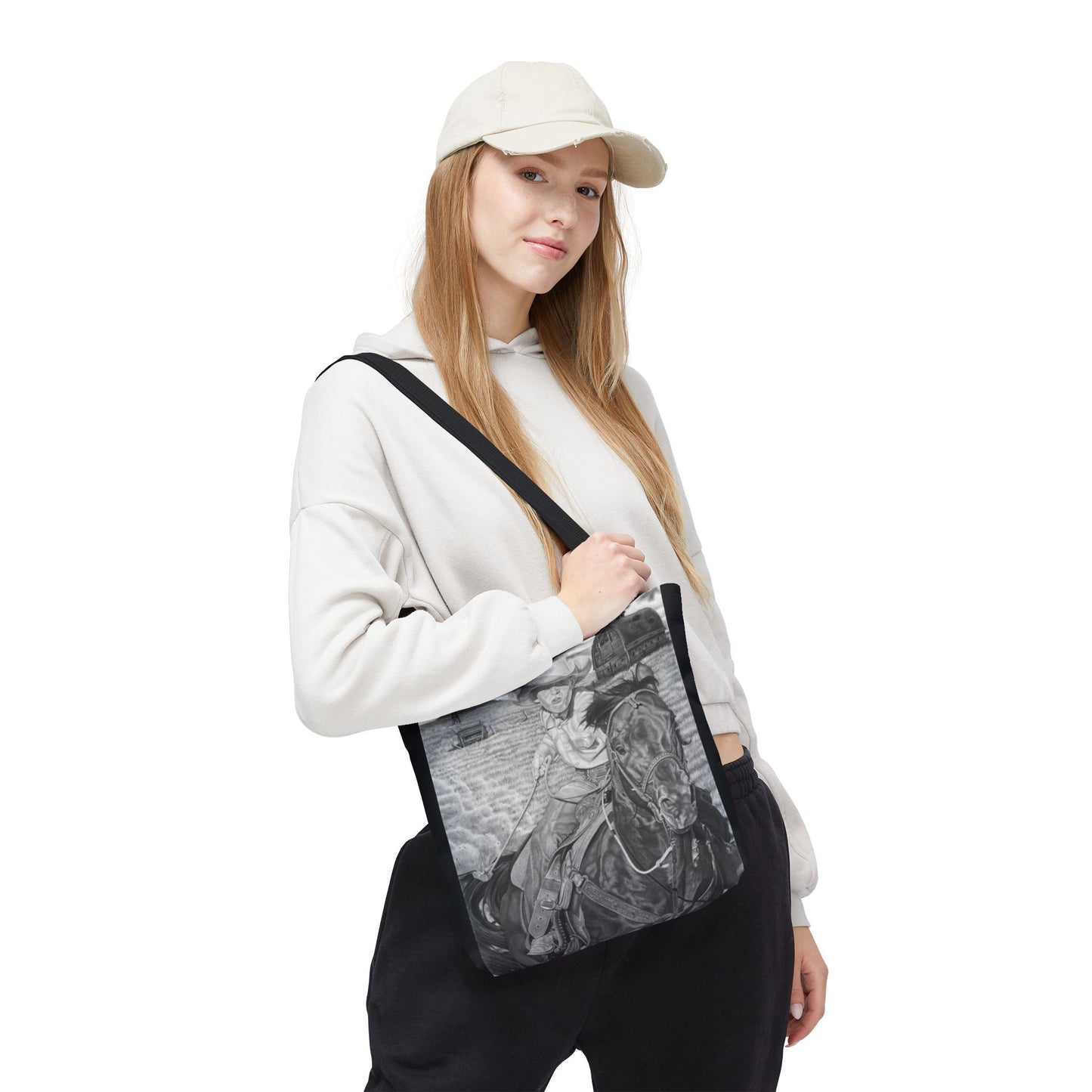 Tote Bag, Western Style Shopping Tote, Equestrian Gift, Farmhouse Decor, Horse Lover Accessory
