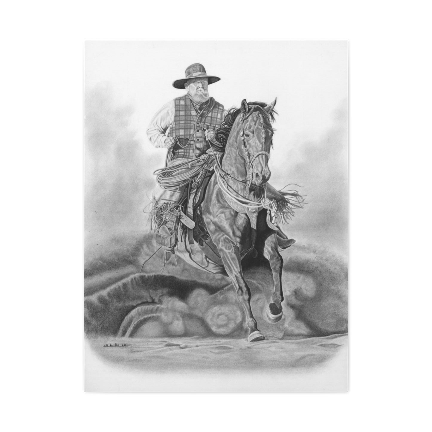 western art on canvas, home decor, farmhouse