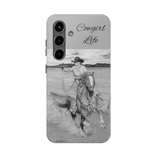 "Dangerous and Beautiful" Western Rodeo Phone Cases, Cowboy Design, Tough Protection, Gift for Him, Ranch Decor, Durable Style