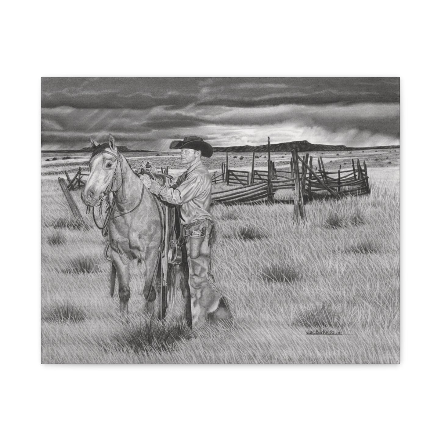 Canvas Art - Western Artwork, farmhouse