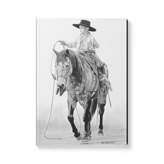 "Young Cowboy" Native American Wildlife Softcover Journal, Notebook for Writing, Artistic Gift, Travel Journal, Eco-Friendly Stationery, Unique Artwork