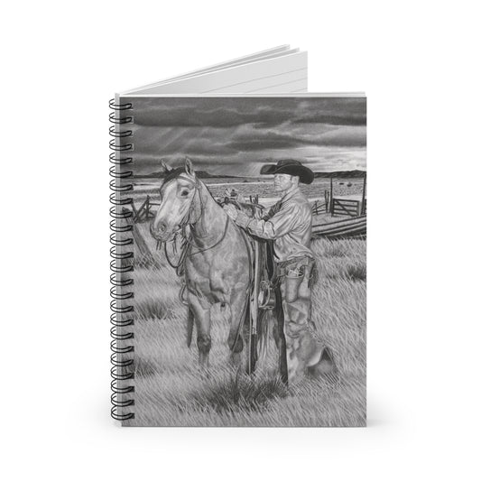 "The Coming Storm"  Spiral Notebook - Capturing the Spirit of the West, Journal for Equestrian Lovers, Western Art Gift, Cowpoke Writing Pad, [...]