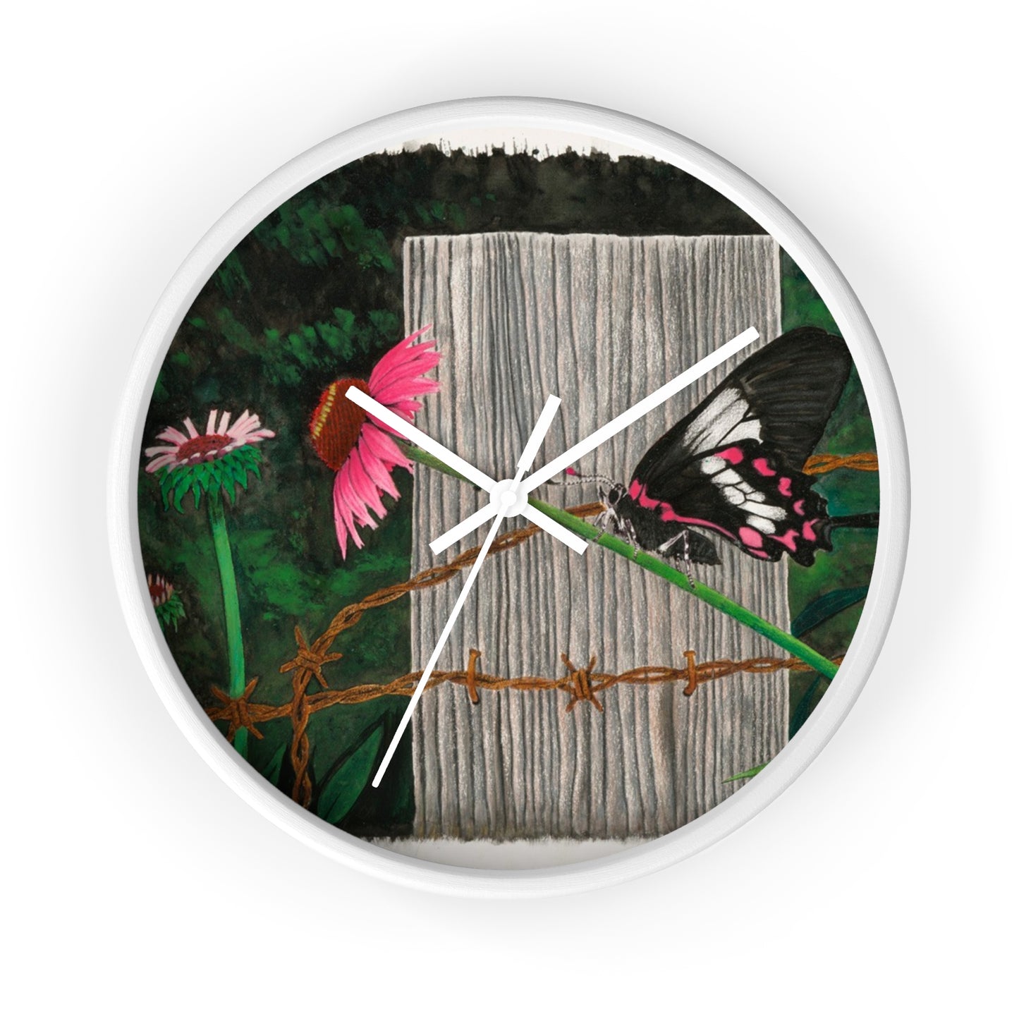 Wall Clock - Vintage Farmhouse Decor, Western Theme Timepiece, Country Home Accent, Horse Lover Gift, Unique Wall Art
