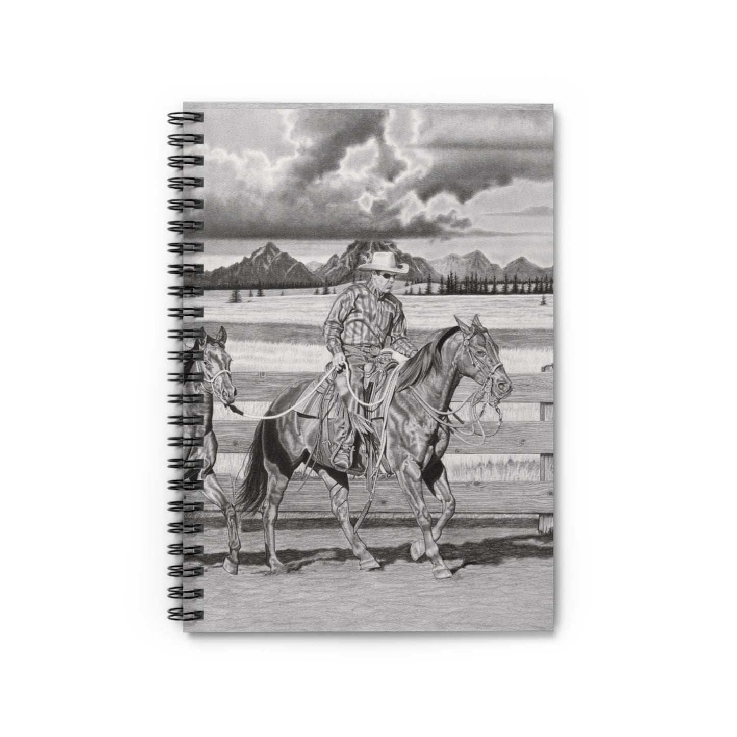 Spiral Notebook, Capturing the Spirit of the West, Journal for Equestrian Lovers, Western Art Gift, Cowpoke Writing Pad