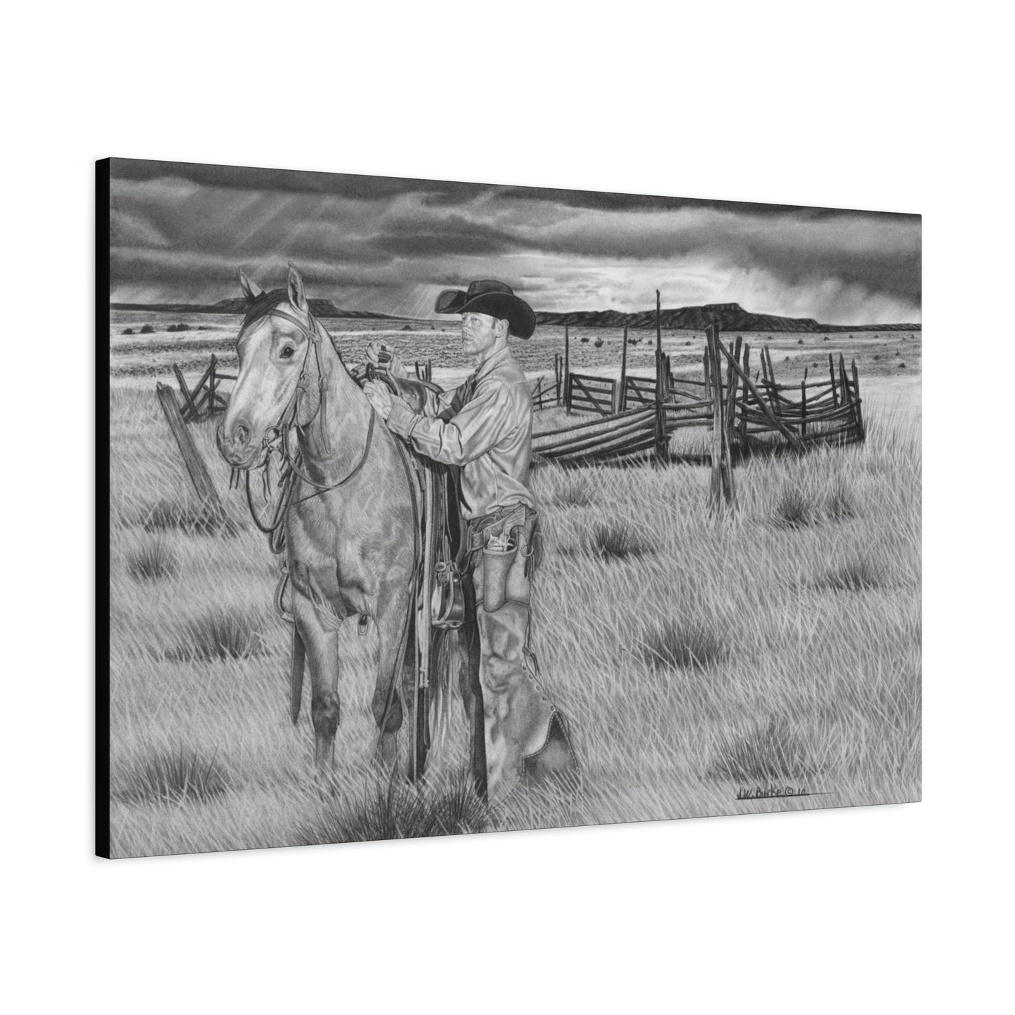 Canvas Art - Western Artwork, farmhouse