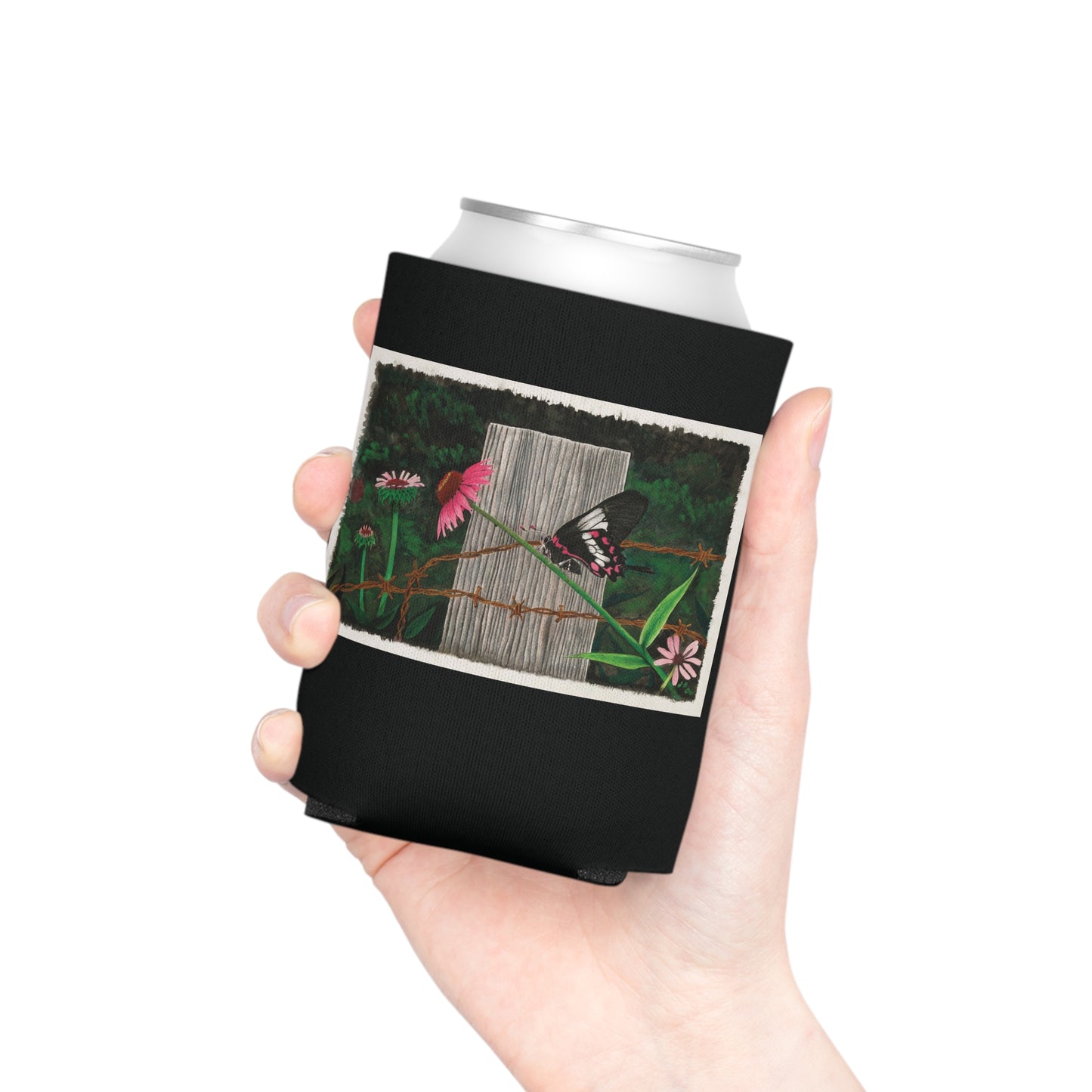 Can Cooler, Western Beverage Sleeve, Outdoor Party Gear, Country-Themed Drink Holder, Ideal for BBQs & Tailgates