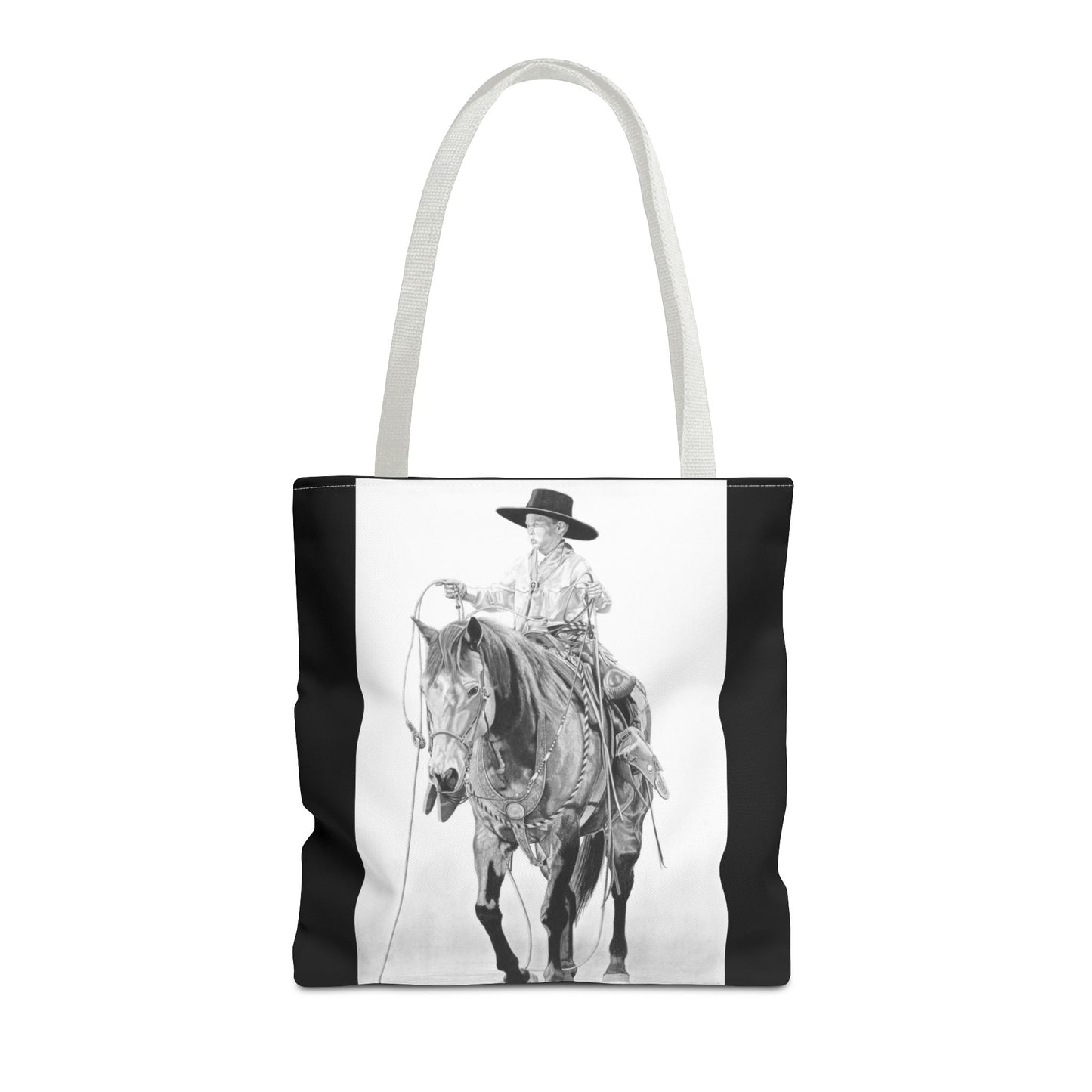 "Young Cowboy " Tote Bag, Western Style Shopping Tote, Equestrian Gift, Farmhouse Decor, Horse Lover Accessory