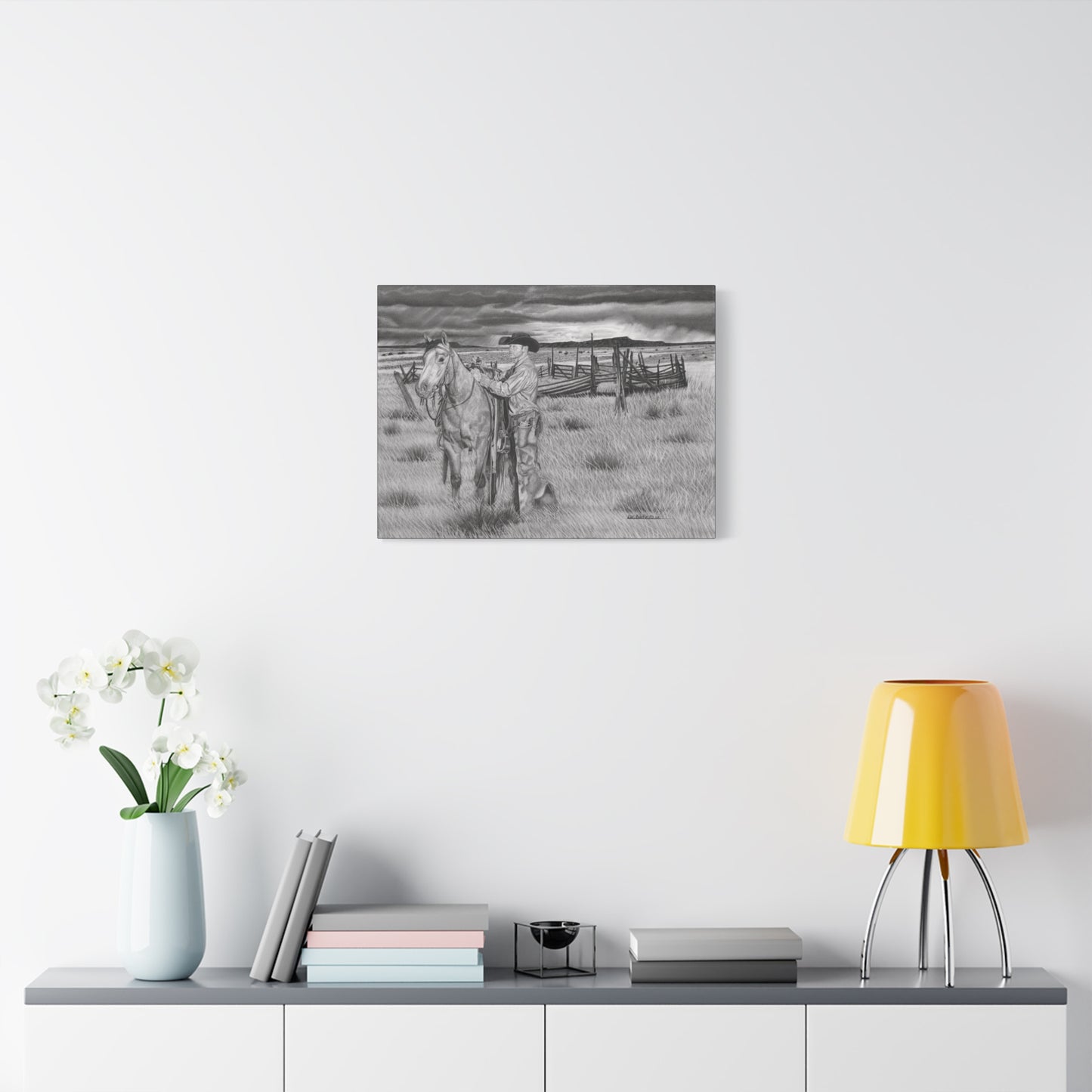 Canvas Art - Western Artwork, farmhouse