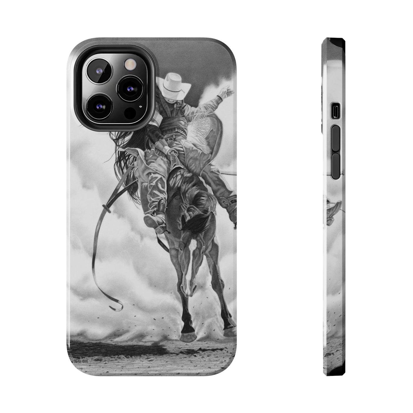 "Storn a Brewing" Western Rodeo Phone Cases, Cowboy Design, Tough Protection, Gift for Him, Ranch Decor, Durable Style