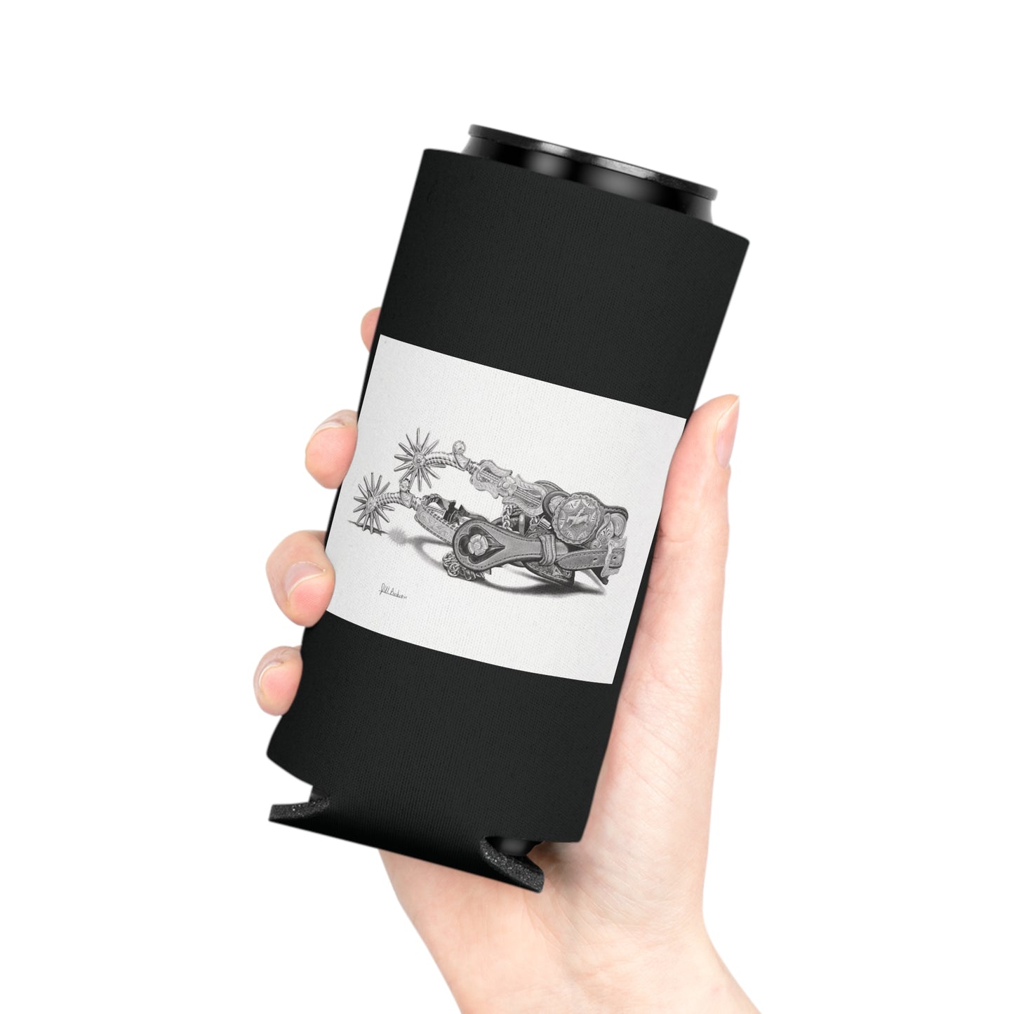 Can Cooler, Western Beverage Sleeve, Outdoor Party Gear, Country-Themed Drink Holder, Ideal for BBQs & Tailgates