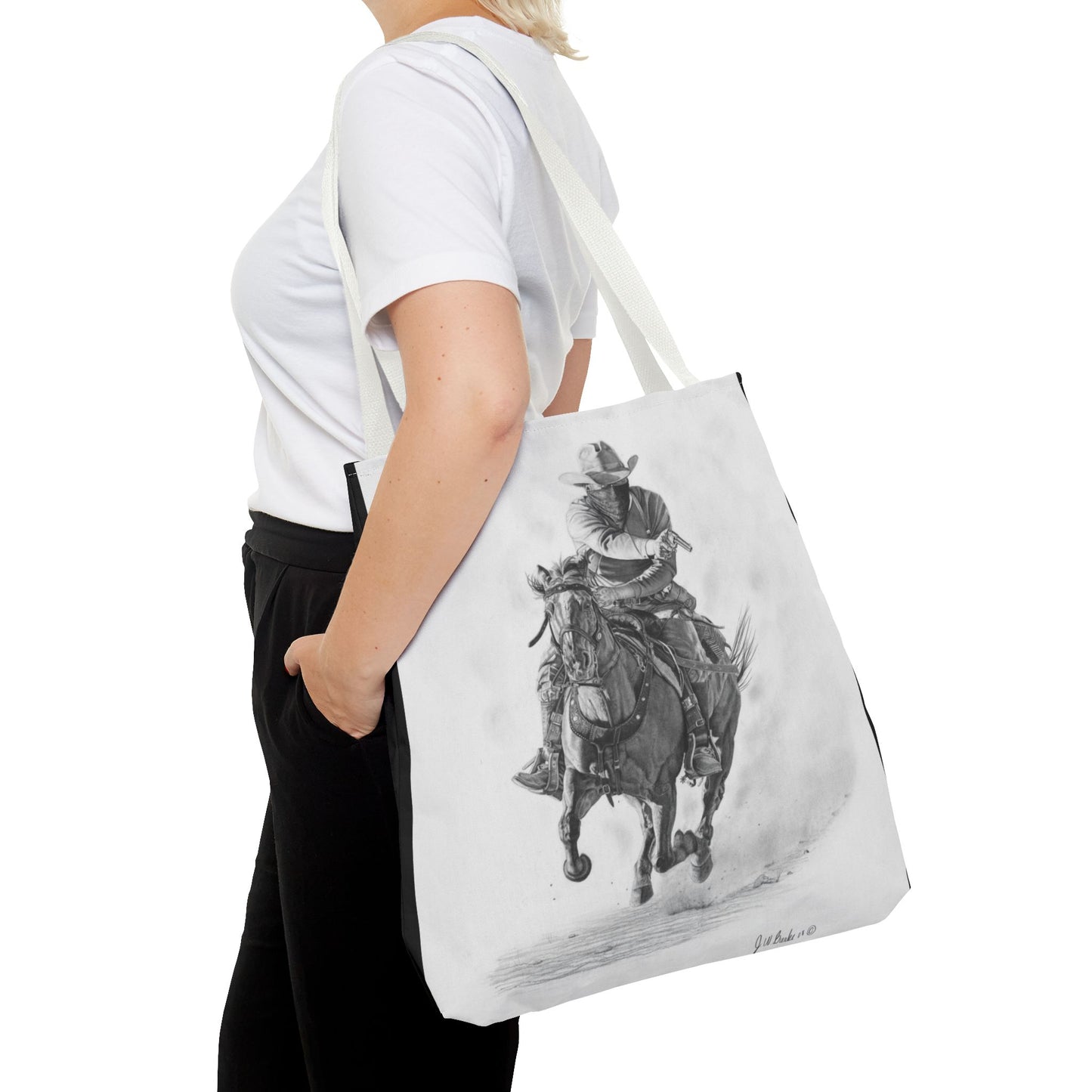 Tote Bag, Western Style Shopping Tote, Equestrian Gift, Farmhouse Decor, Horse Lover Accessory