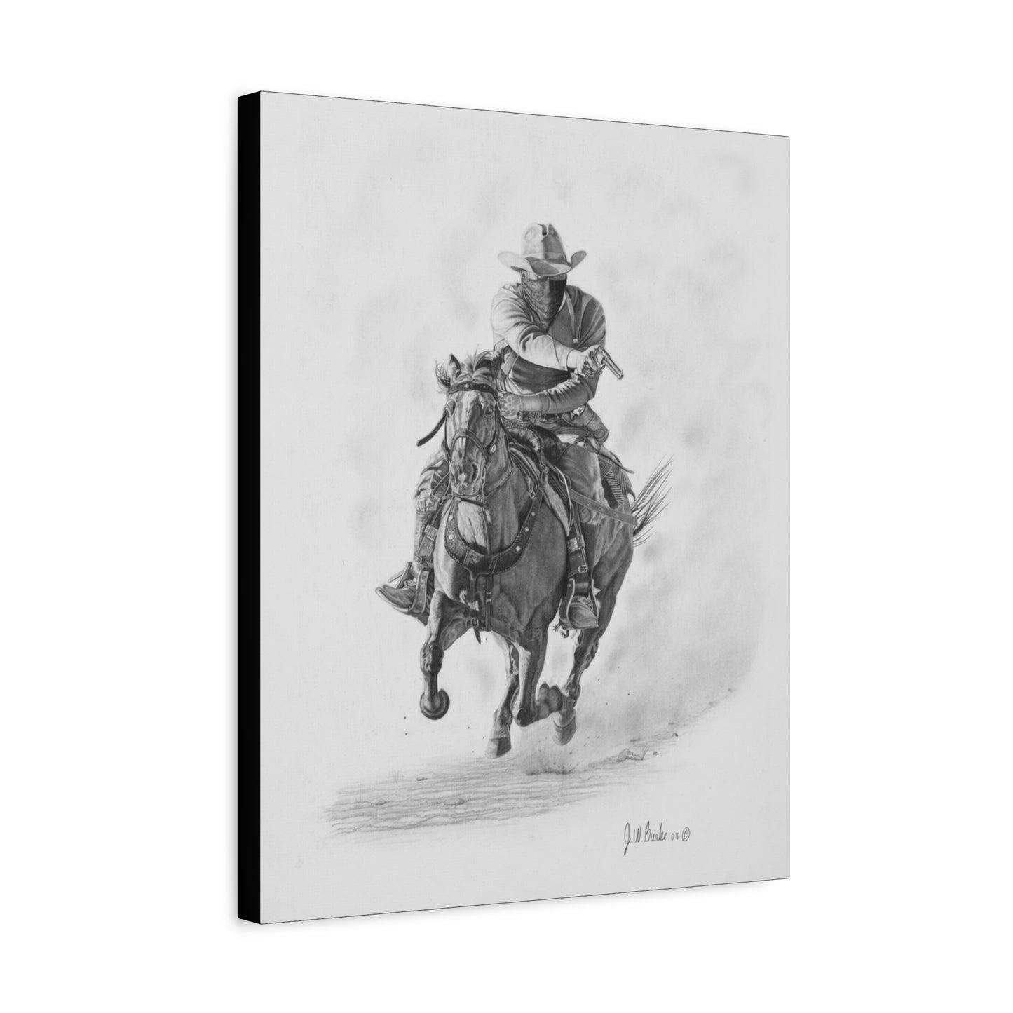 "Bandit " Western art on canvas
