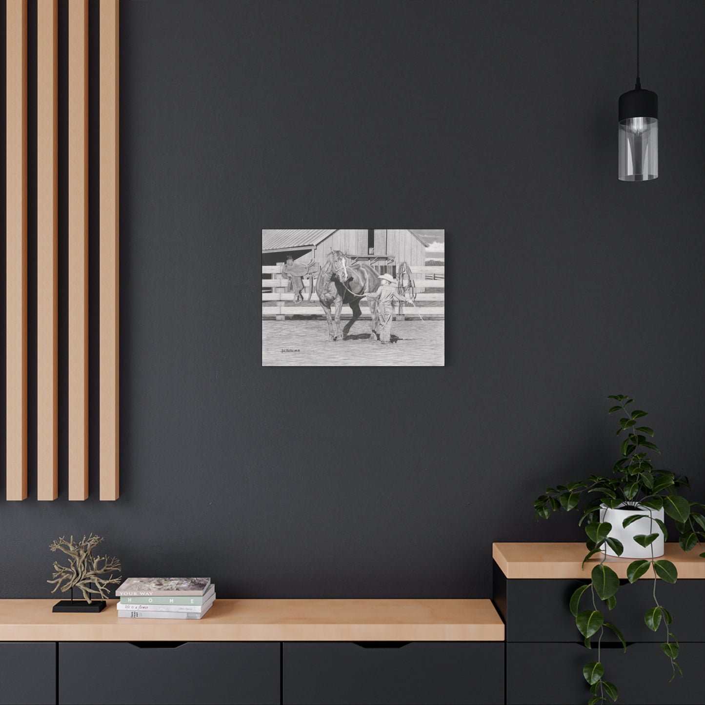 Western art on canvas, home decor, farmhouse
