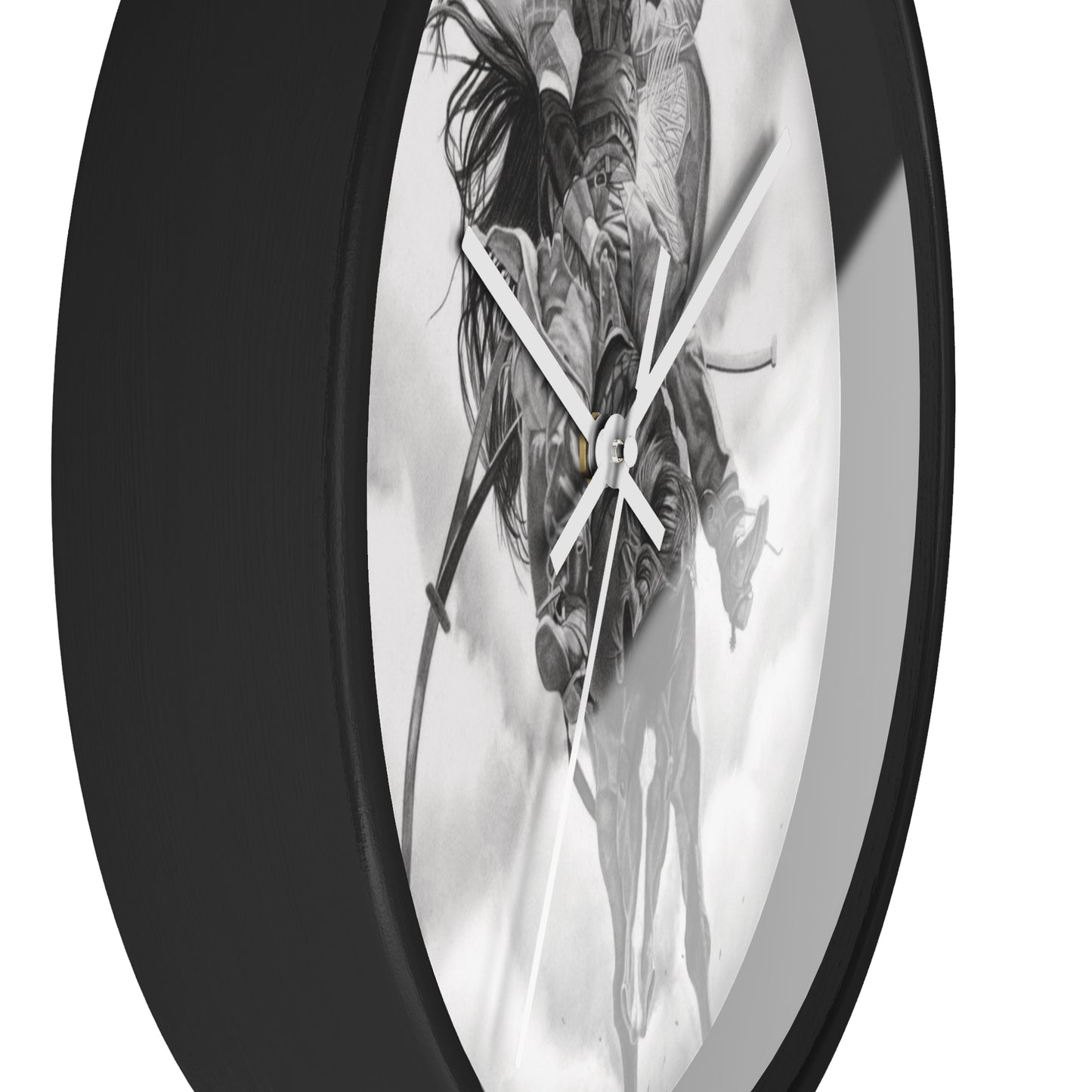 Wall Clock Vintage Farmhouse Decor, Western Theme Timepiece, Country Home Accent, Horse Lover Gift, Unique Wall Art