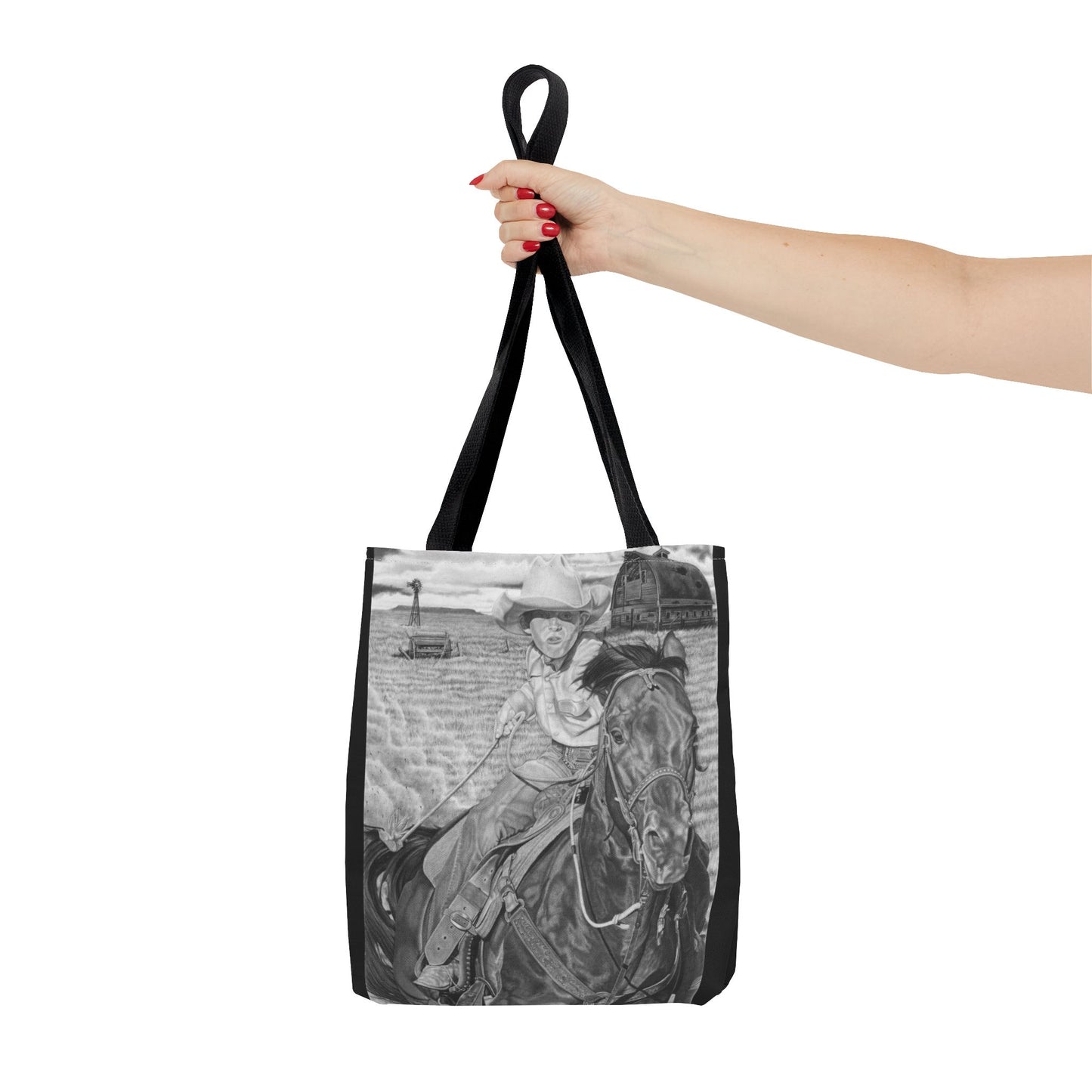 Tote Bag, Western Style Shopping Tote, Equestrian Gift, Farmhouse Decor, Horse Lover Accessory