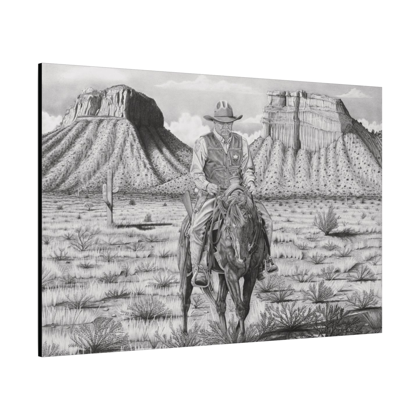 "On The Outlaw Trail" western art on canvas