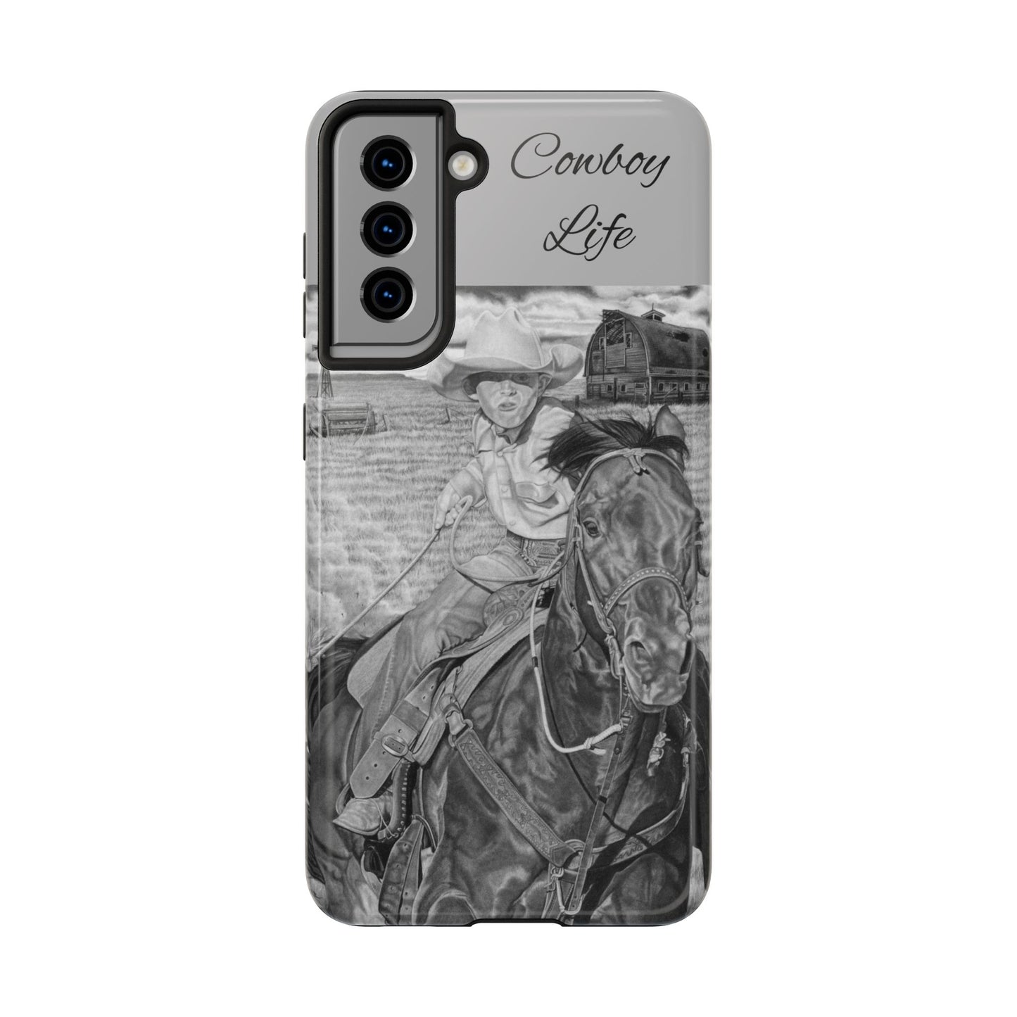 Phone Cases, Cowboy Design, Tough Protection, Gift for Him, Ranch Decor, Durable Style